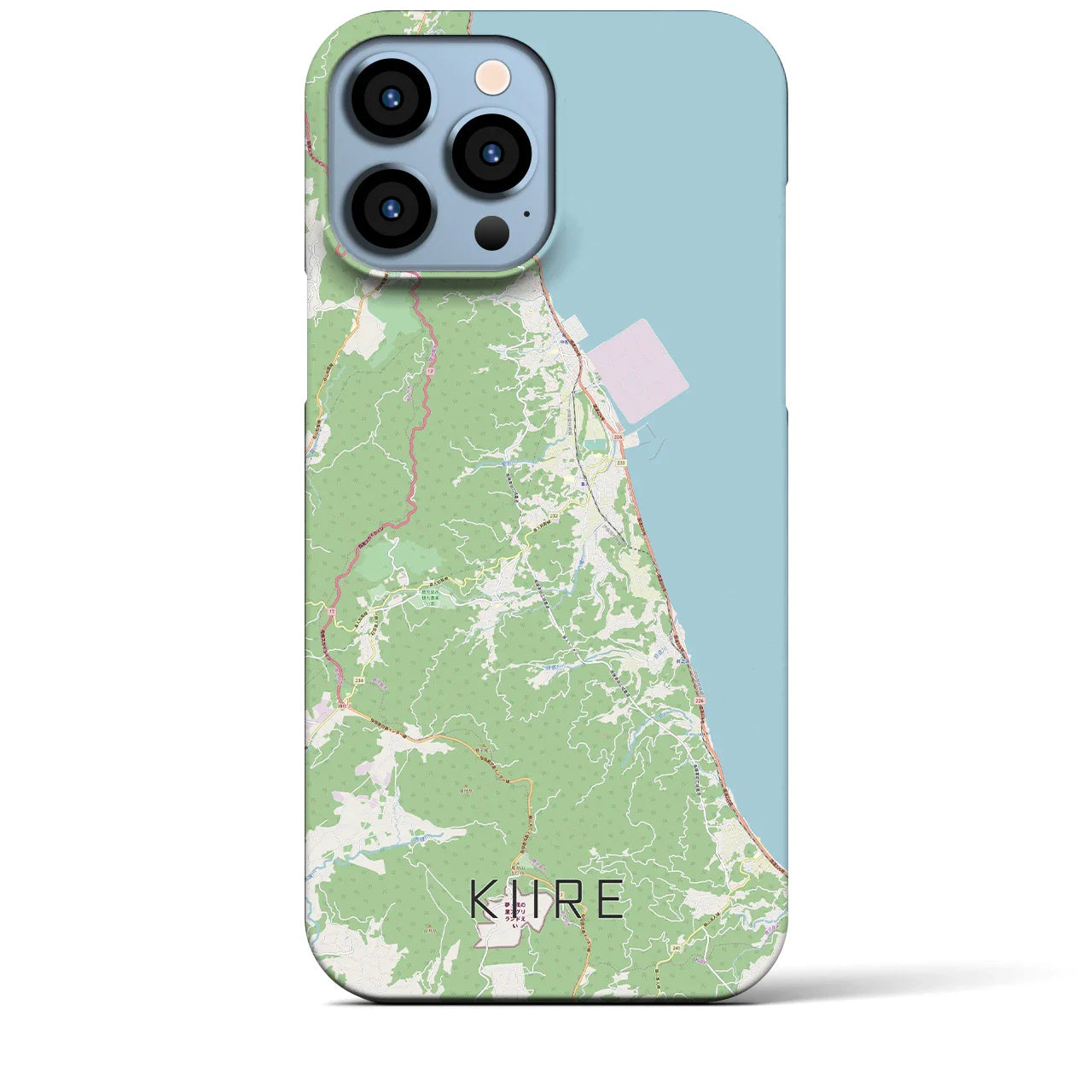 【喜入(鹿児島県)】地図柄iPhoneケース(バックカバータイプ)