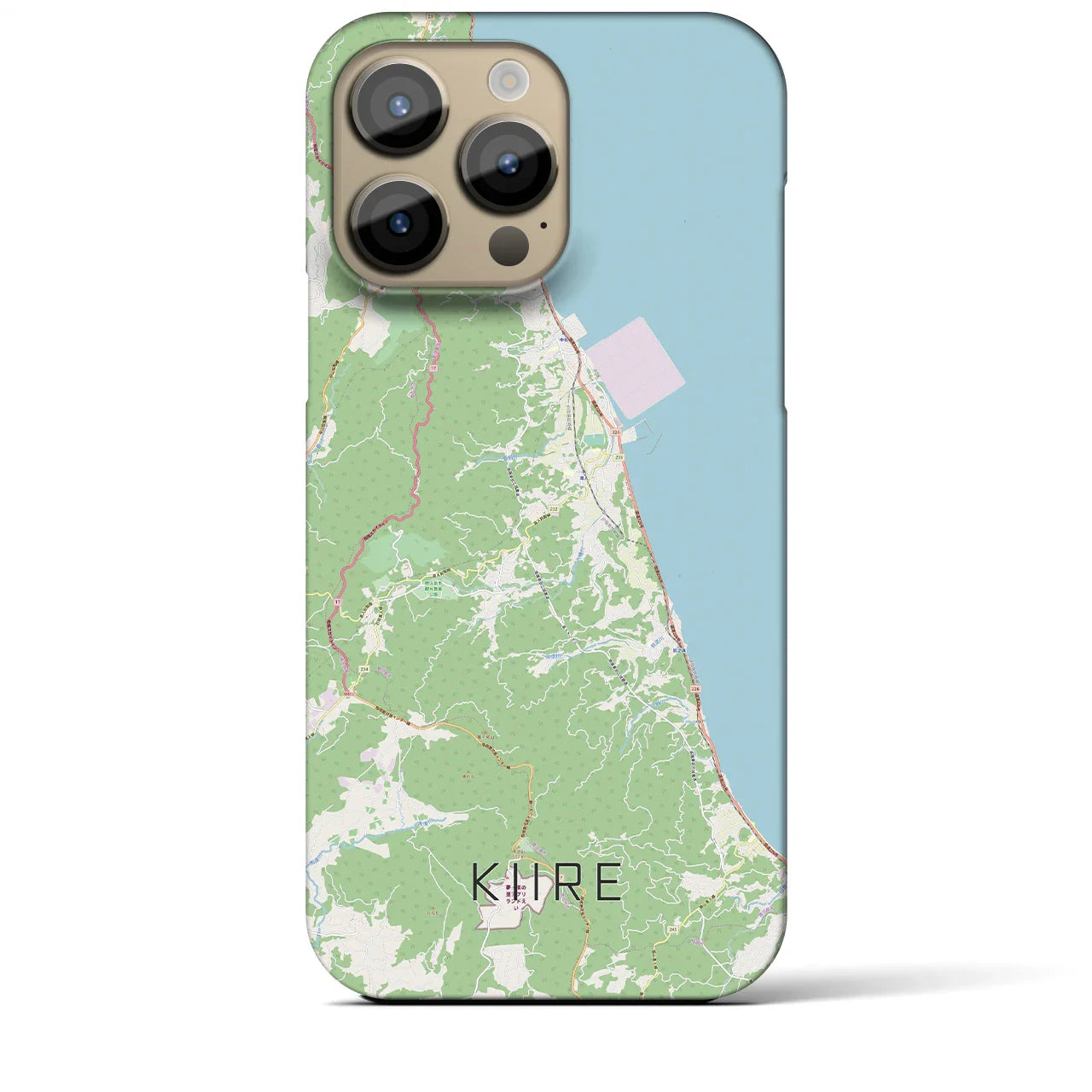 【喜入(鹿児島県)】地図柄iPhoneケース(バックカバータイプ)