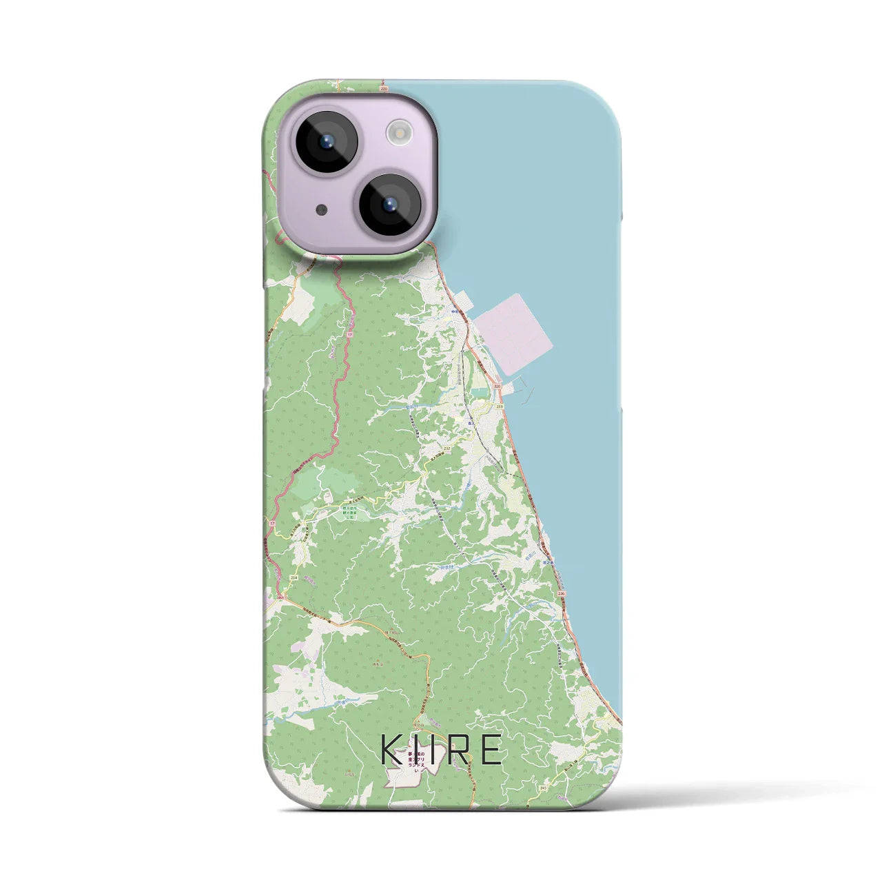 【喜入(鹿児島県)】地図柄iPhoneケース(バックカバータイプ)