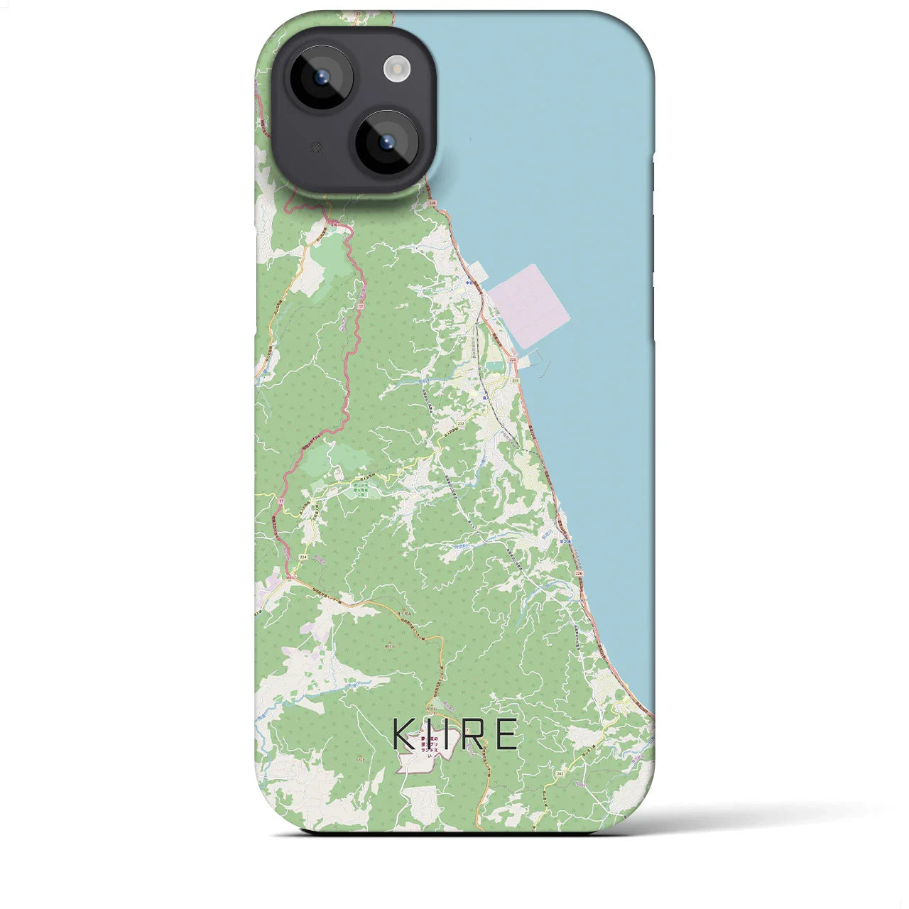 【喜入(鹿児島県)】地図柄iPhoneケース(バックカバータイプ)