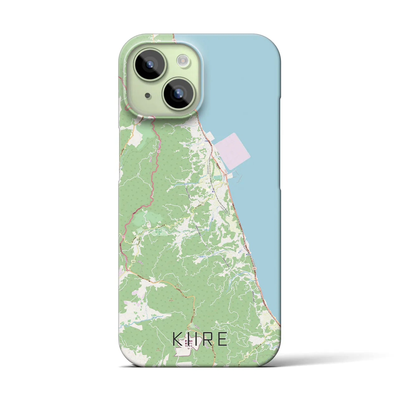 【喜入(鹿児島県)】地図柄iPhoneケース(バックカバータイプ)