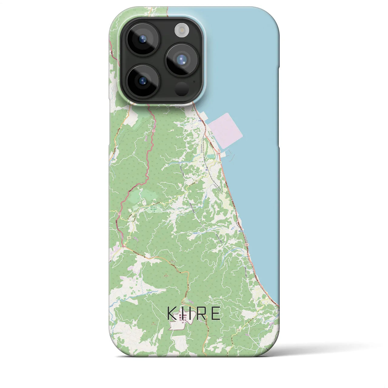 【喜入(鹿児島県)】地図柄iPhoneケース(バックカバータイプ)