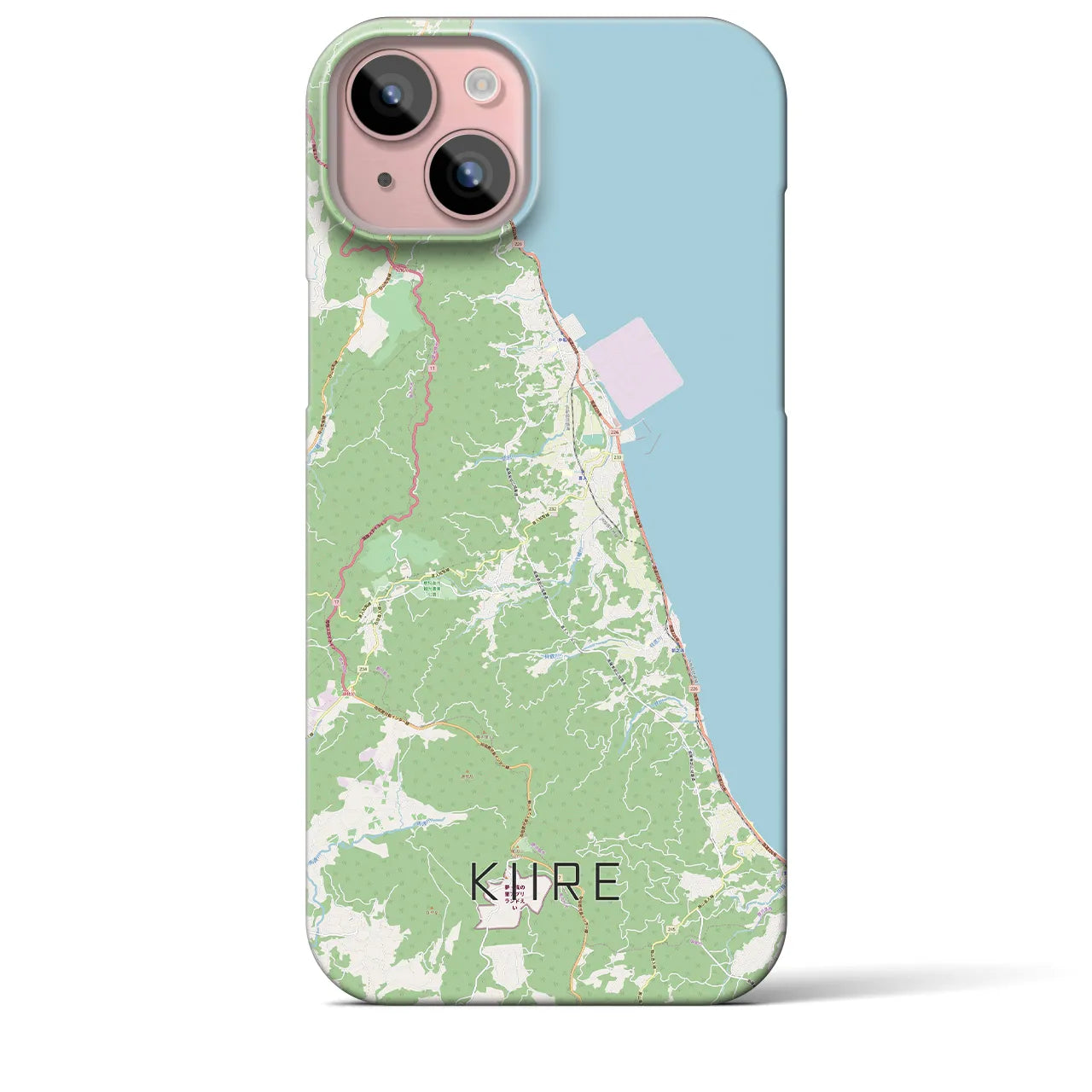 【喜入(鹿児島県)】地図柄iPhoneケース(バックカバータイプ)