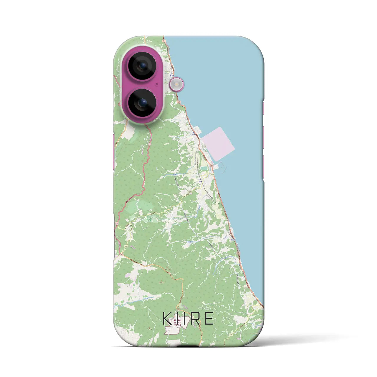 【喜入(鹿児島県)】地図柄iPhoneケース(バックカバータイプ)
