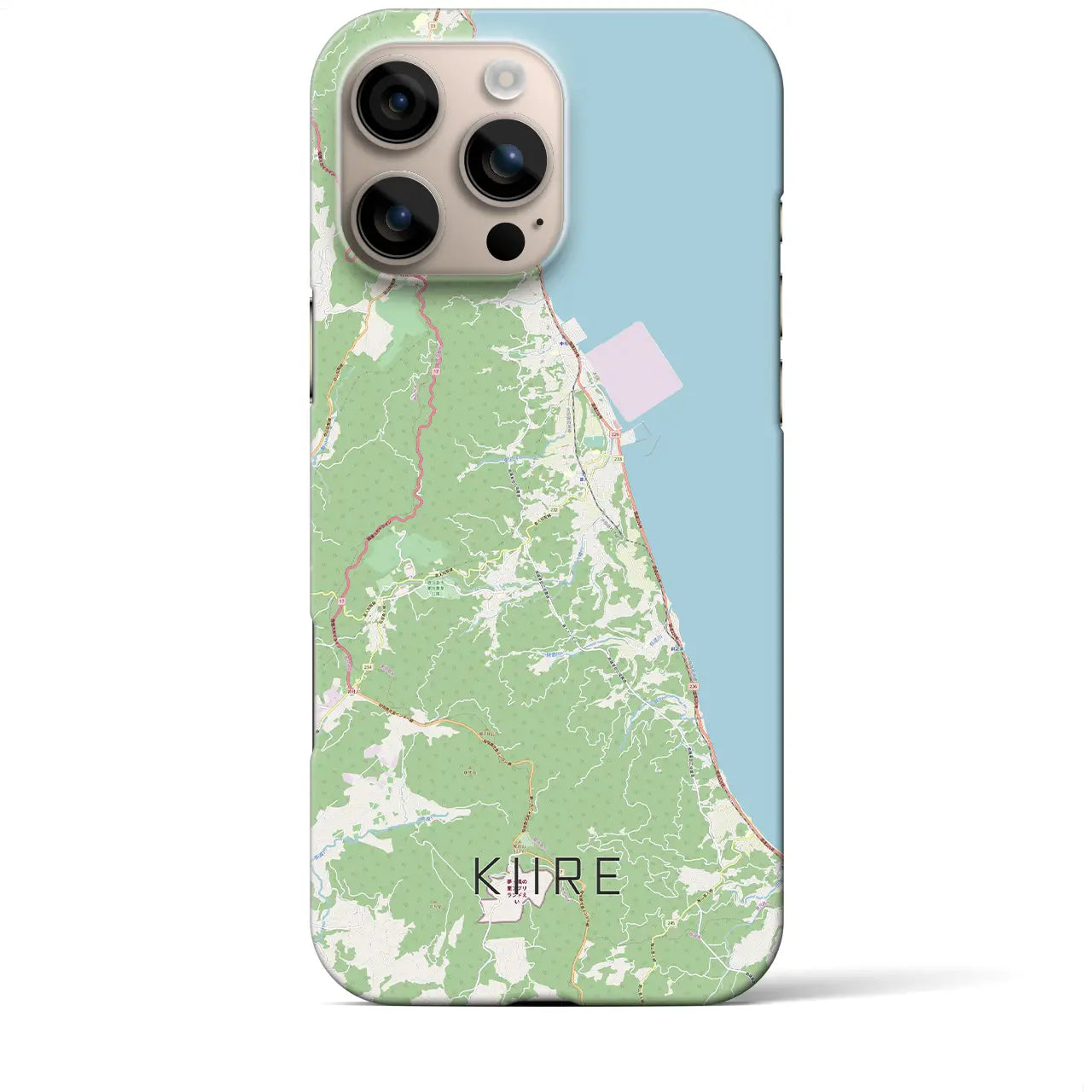 【喜入(鹿児島県)】地図柄iPhoneケース(バックカバータイプ)