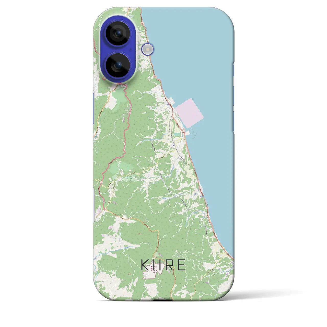 【喜入(鹿児島県)】地図柄iPhoneケース(バックカバータイプ)
