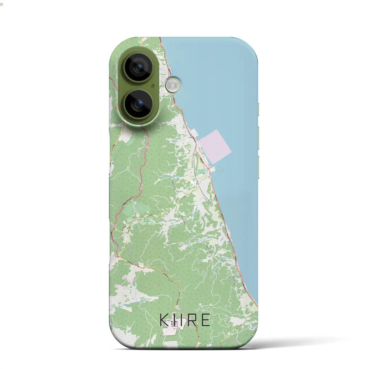 【喜入(鹿児島県)】地図柄iPhoneケース(バックカバータイプ)