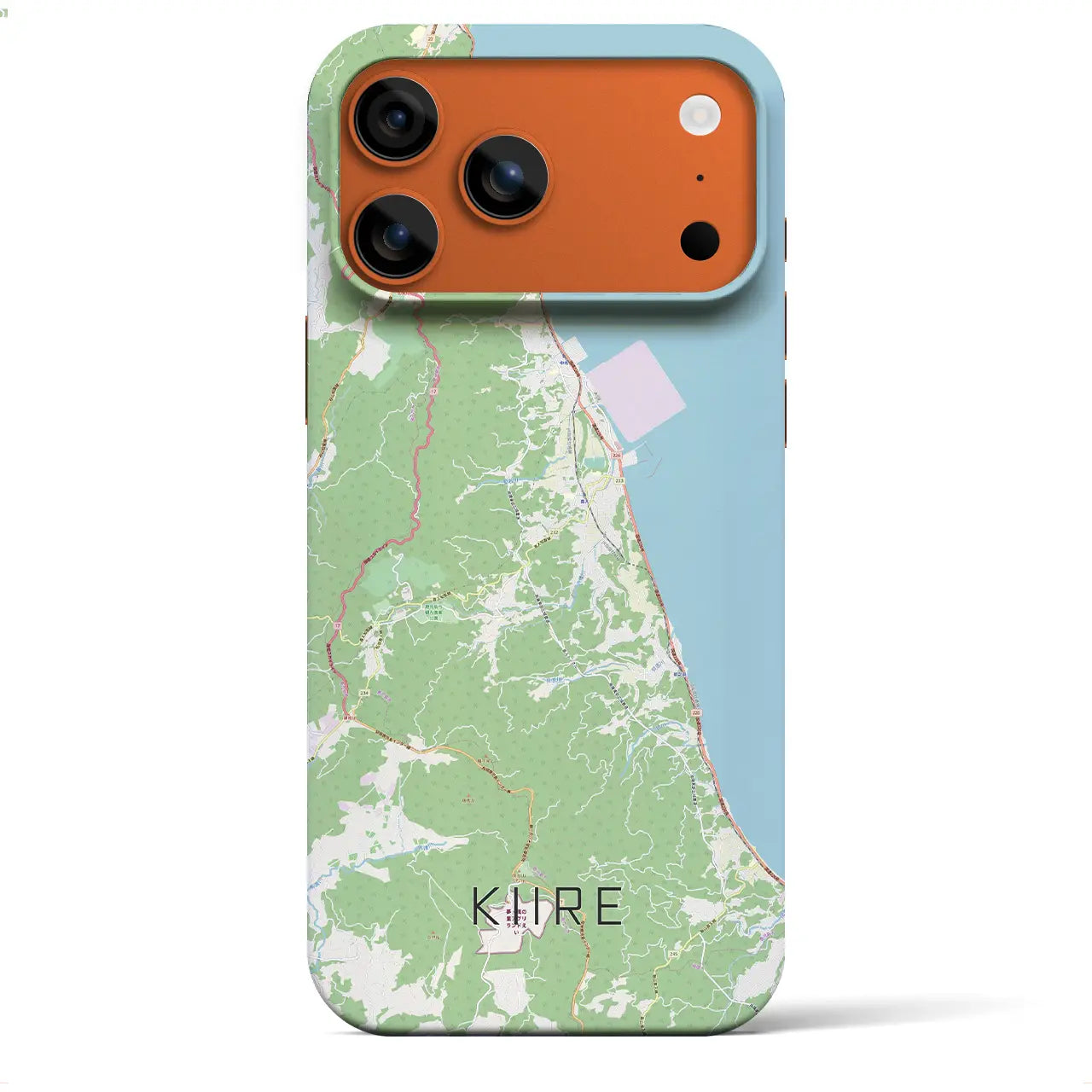 【喜入(鹿児島県)】地図柄iPhoneケース(バックカバータイプ)