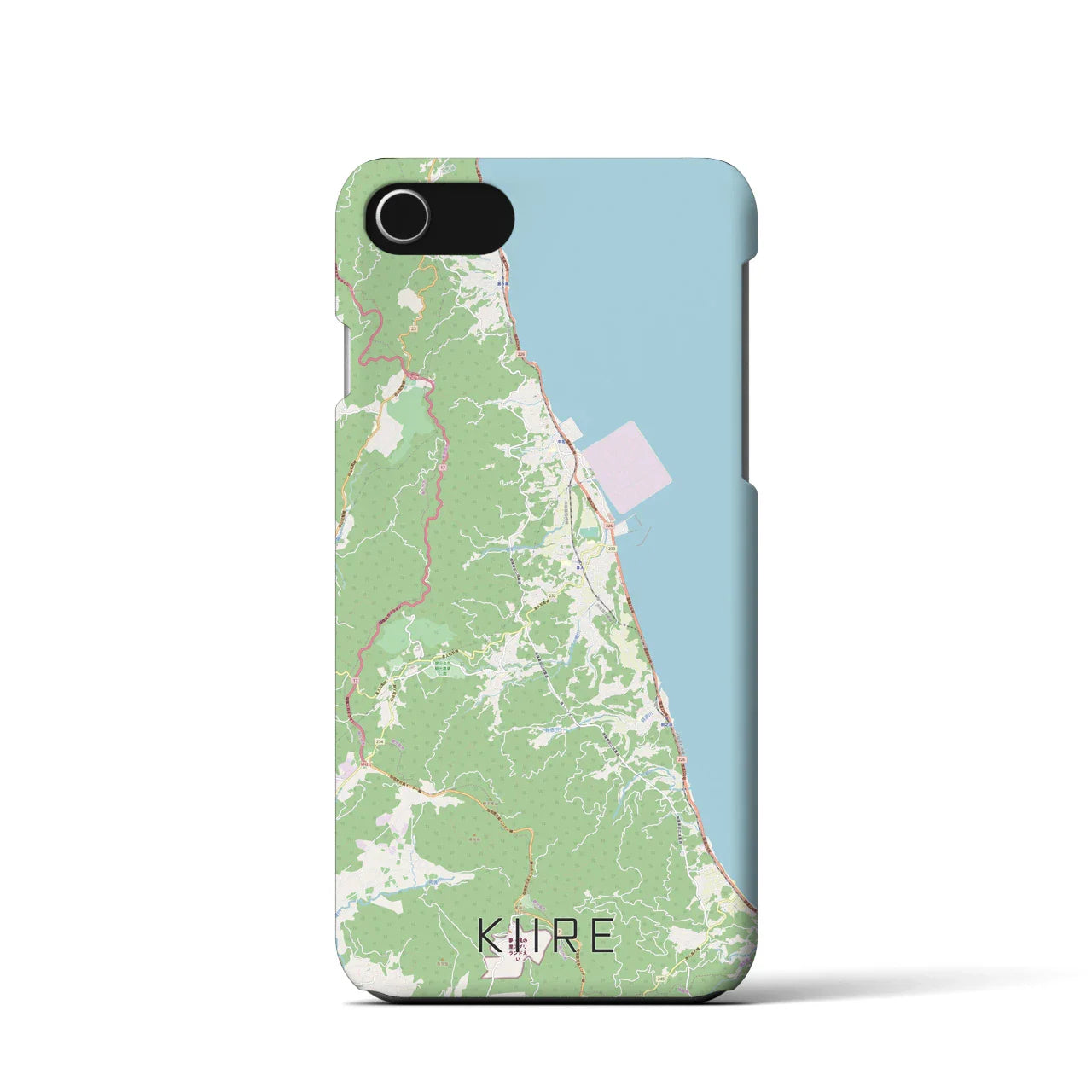 【喜入(鹿児島県)】地図柄iPhoneケース(バックカバータイプ)