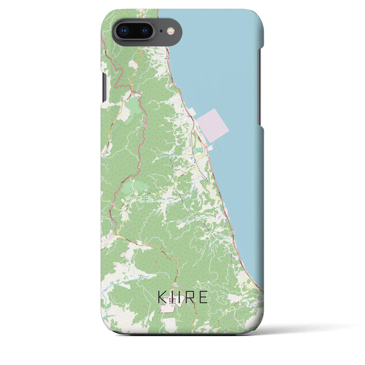 【喜入(鹿児島県)】地図柄iPhoneケース(バックカバータイプ)