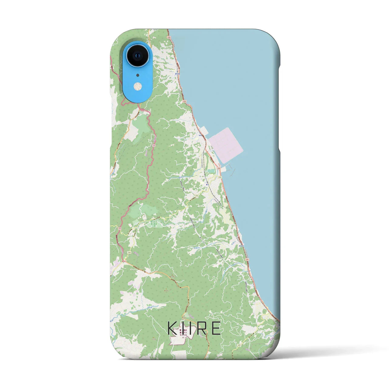 【喜入(鹿児島県)】地図柄iPhoneケース(バックカバータイプ)