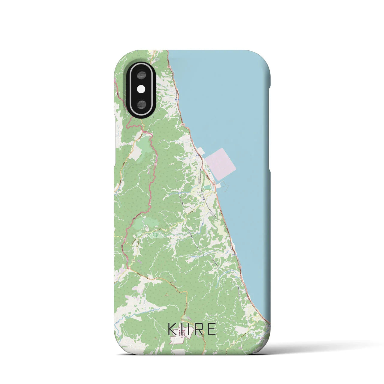 【喜入(鹿児島県)】地図柄iPhoneケース(バックカバータイプ)