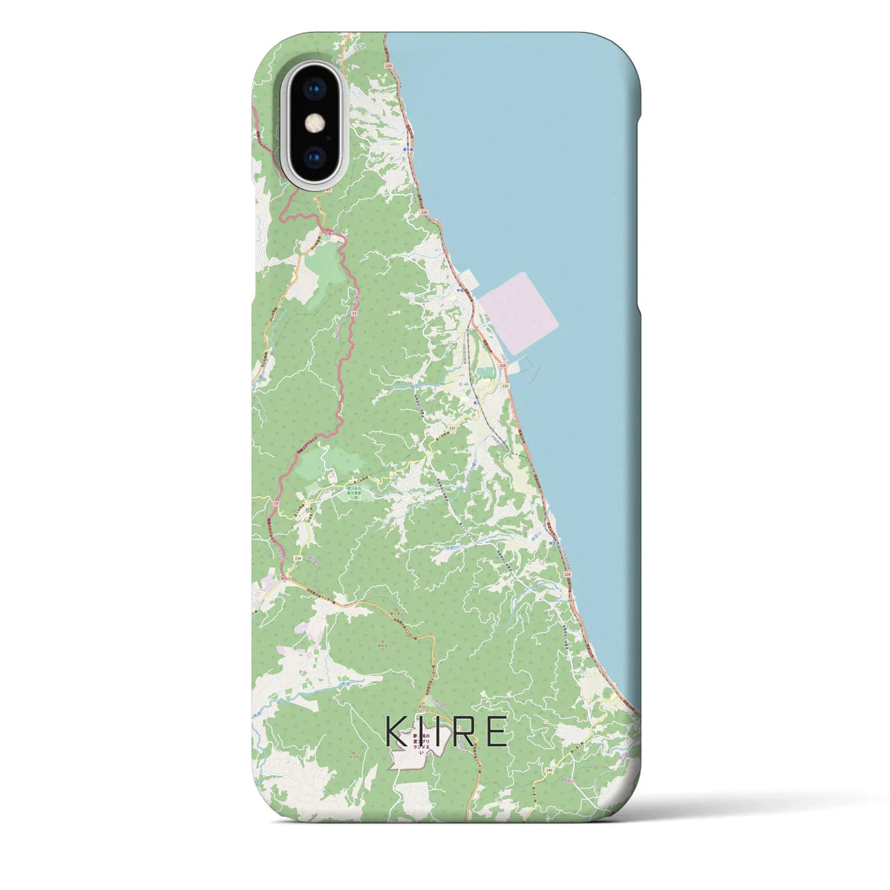 【喜入(鹿児島県)】地図柄iPhoneケース(バックカバータイプ)