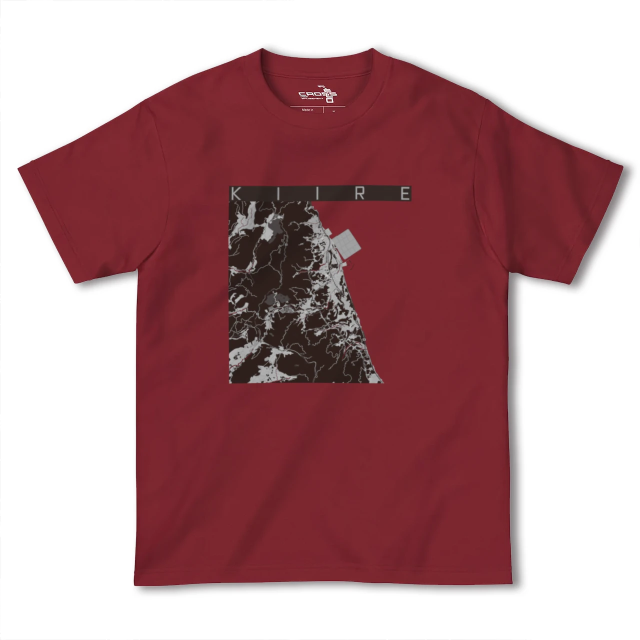 【喜入(鹿児島県)】地図柄ヘビーウェイトTシャツ