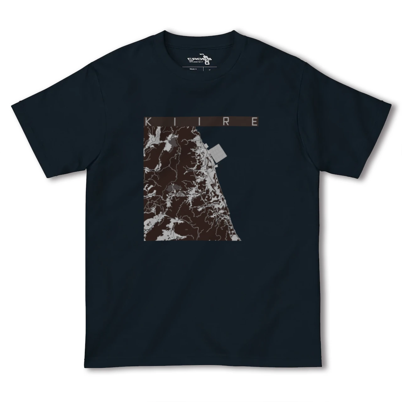 【喜入(鹿児島県)】地図柄ヘビーウェイトTシャツ