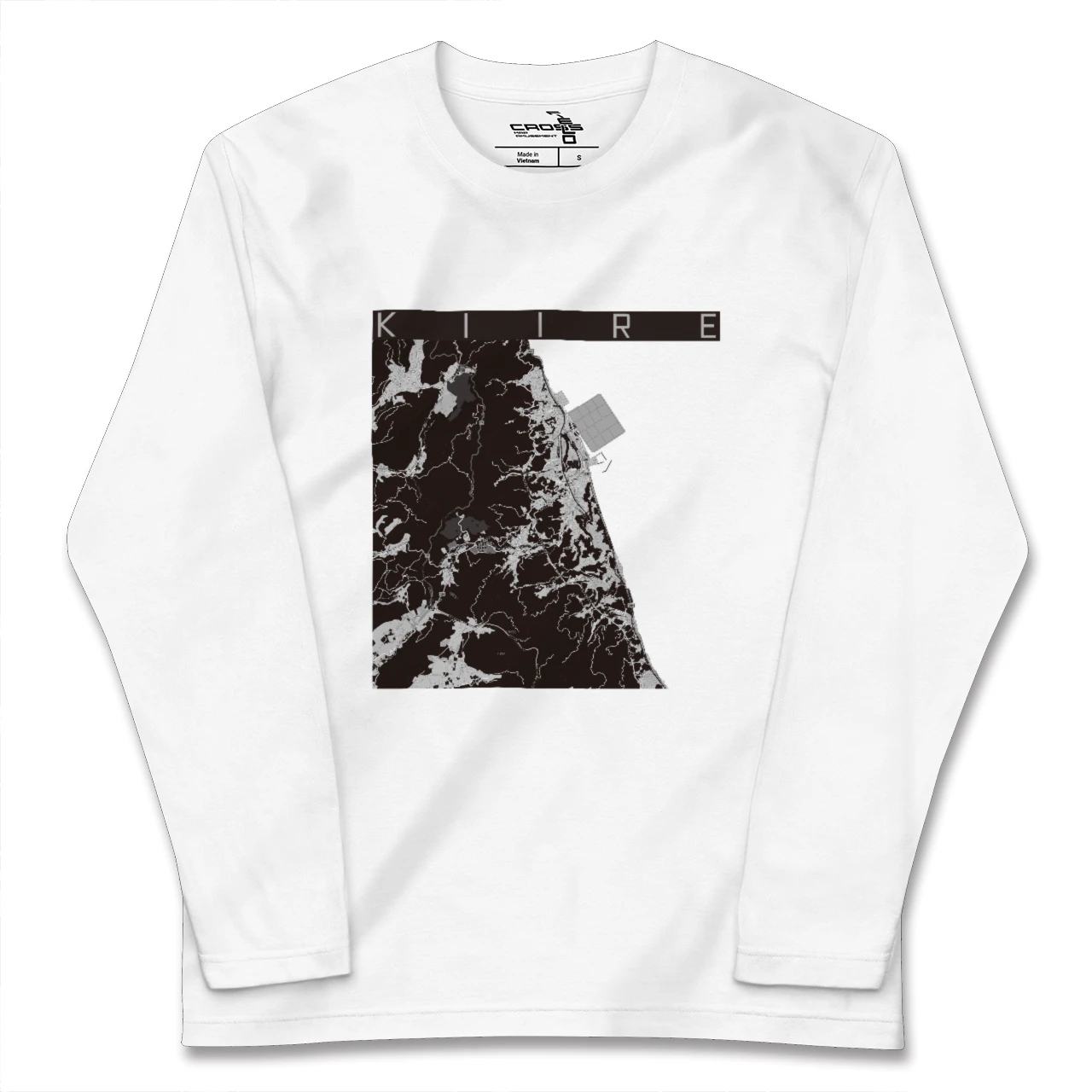 【喜入(鹿児島県)】地図柄ロングスリーブTシャツ