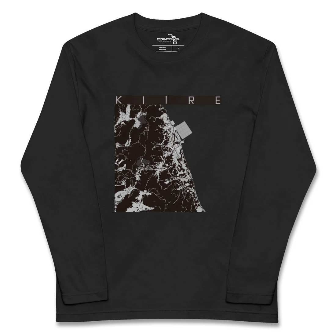 【喜入(鹿児島県)】地図柄ロングスリーブTシャツ