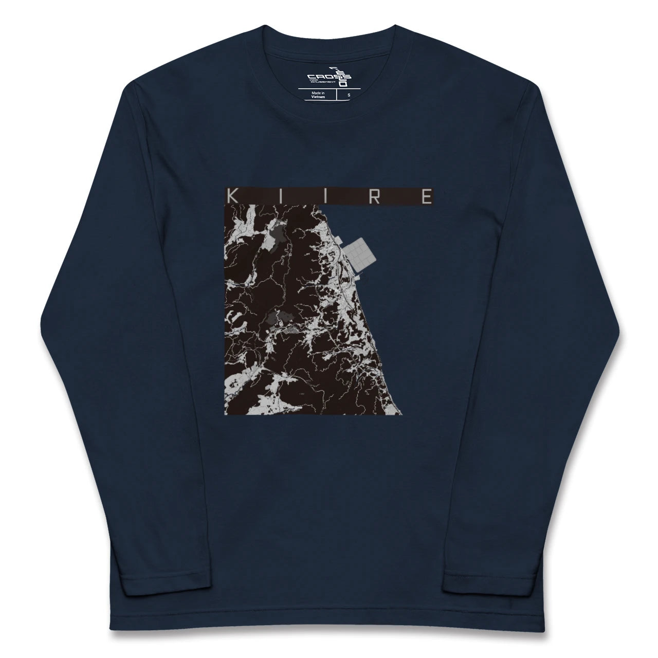 【喜入(鹿児島県)】地図柄ロングスリーブTシャツ