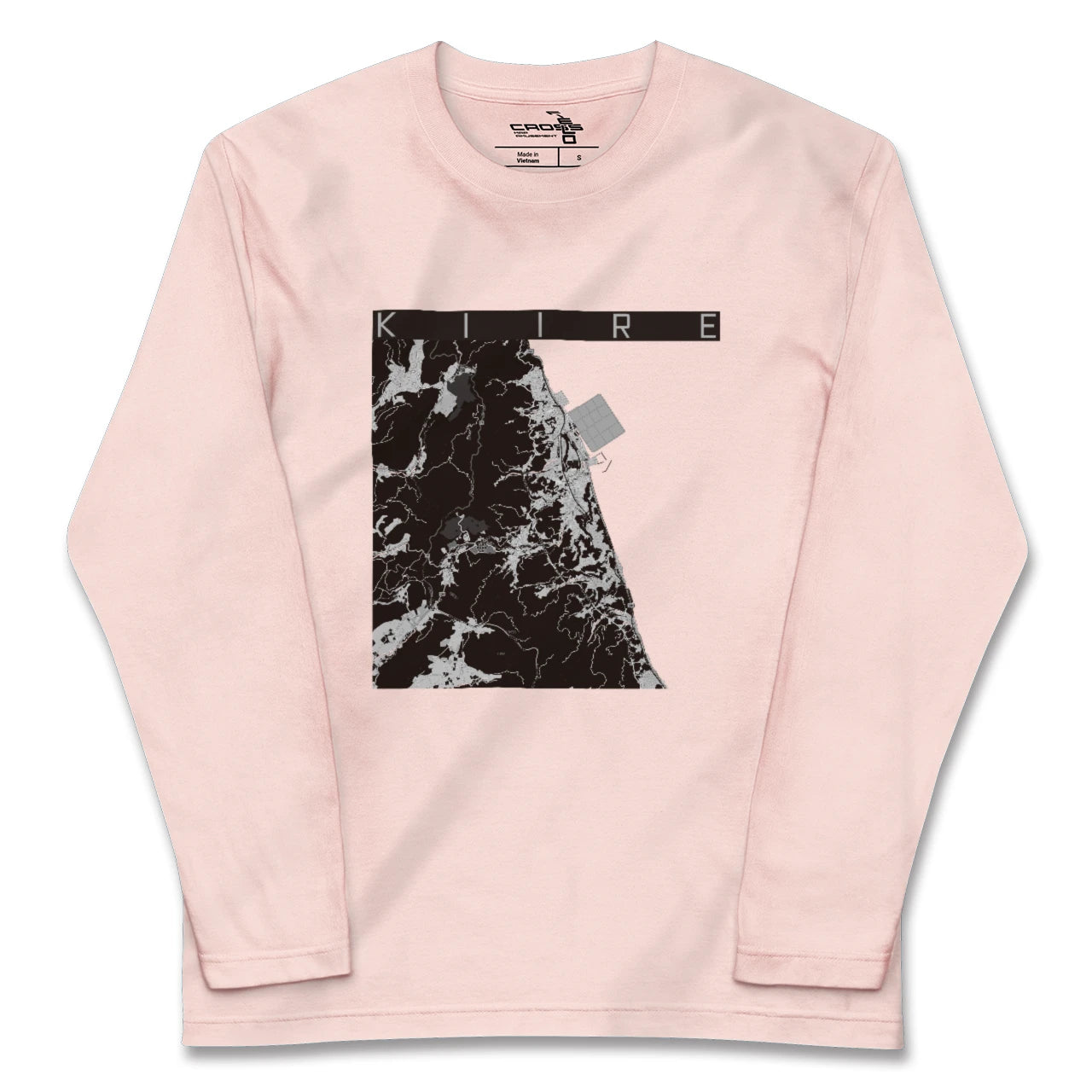 【喜入(鹿児島県)】地図柄ロングスリーブTシャツ
