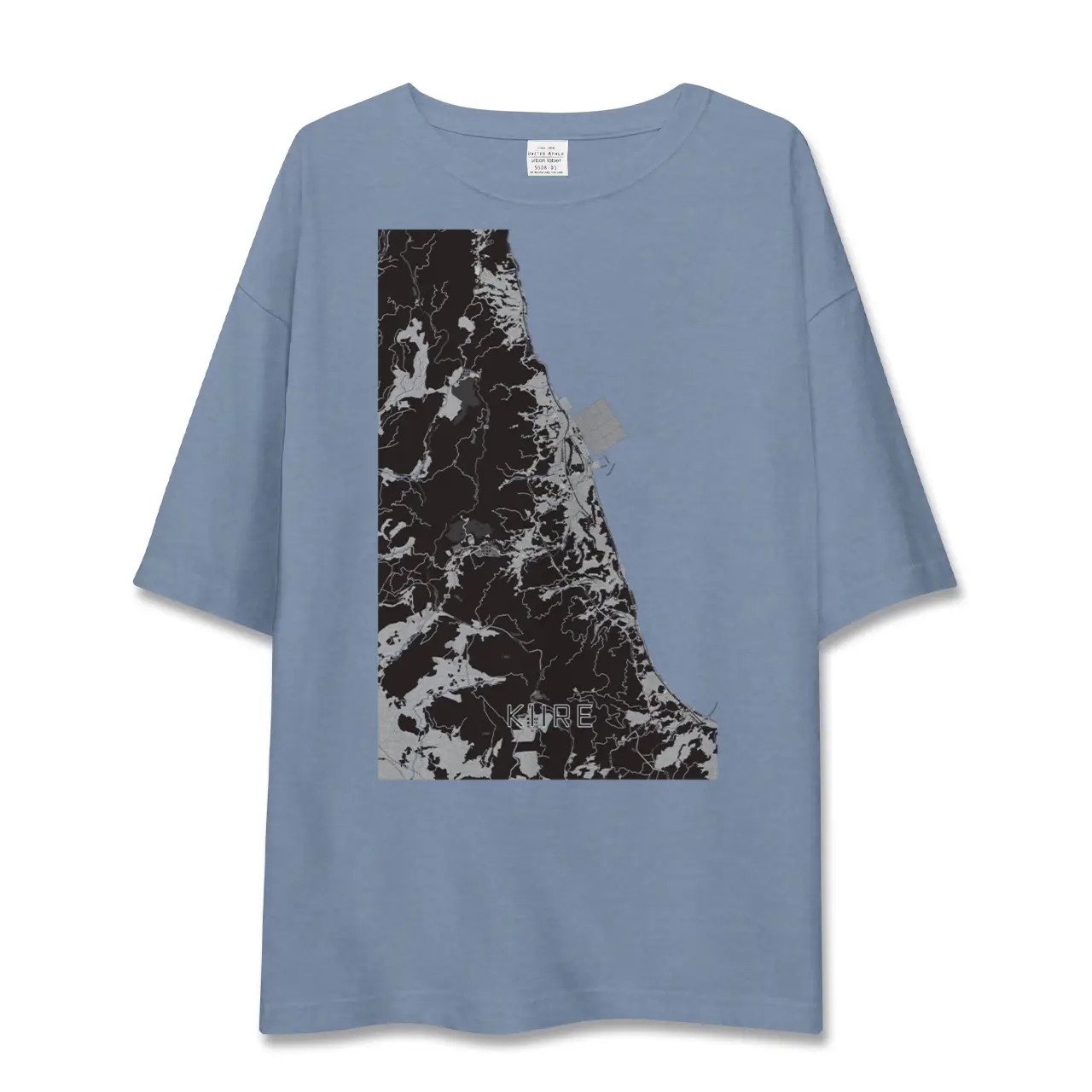 【喜入(鹿児島県)】地図柄ビッグシルエットTシャツ