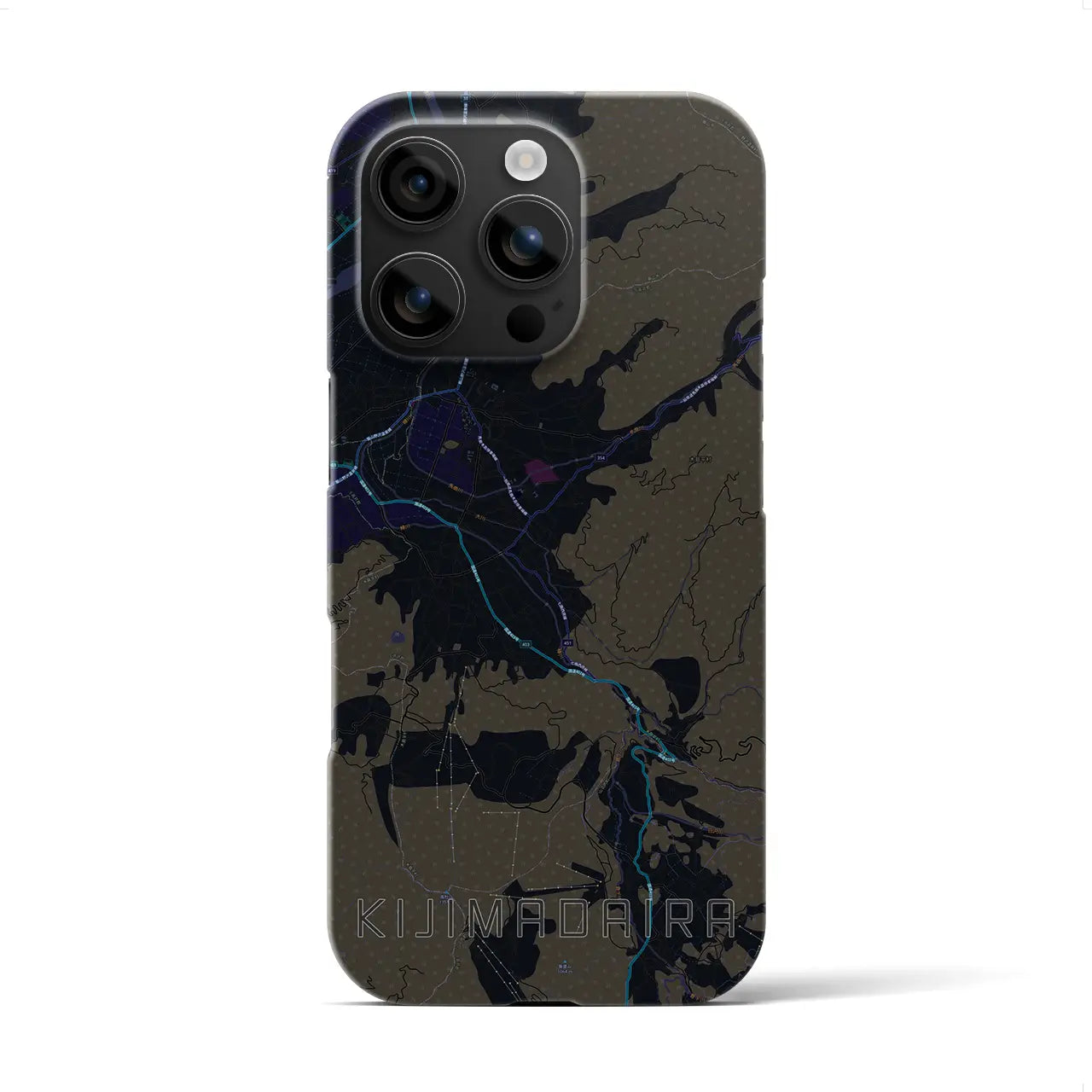 【木島平(長野県)】地図柄iPhoneケース(バックカバータイプ)