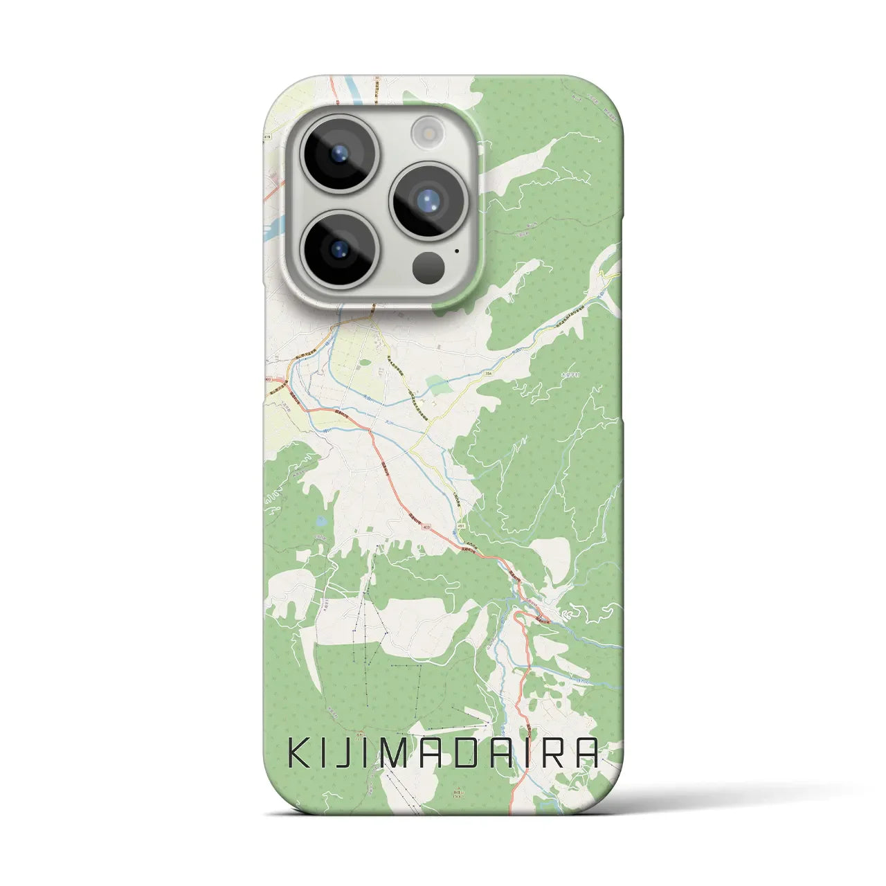 【木島平(長野県)】地図柄iPhoneケース(バックカバータイプ)