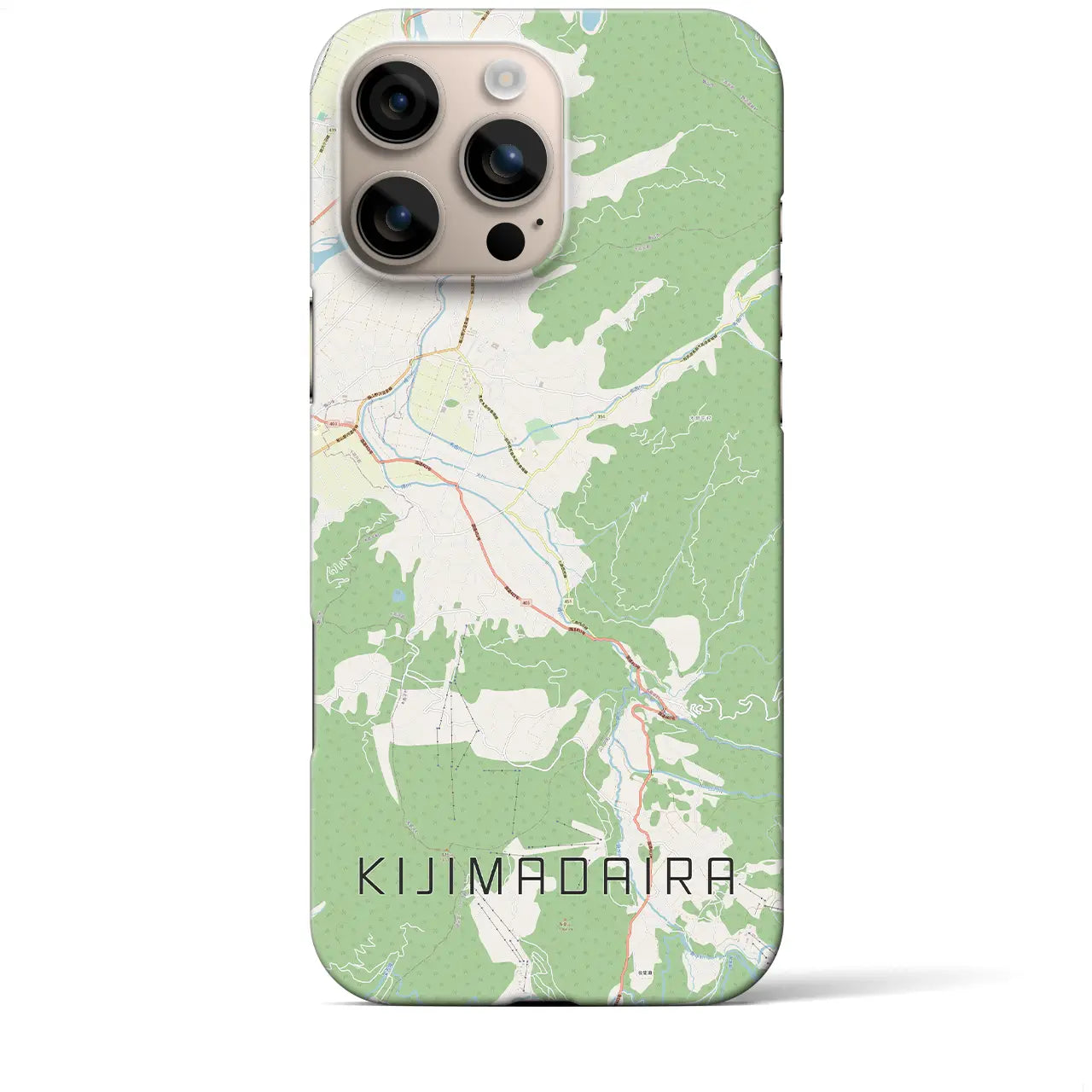 【木島平(長野県)】地図柄iPhoneケース(バックカバータイプ)