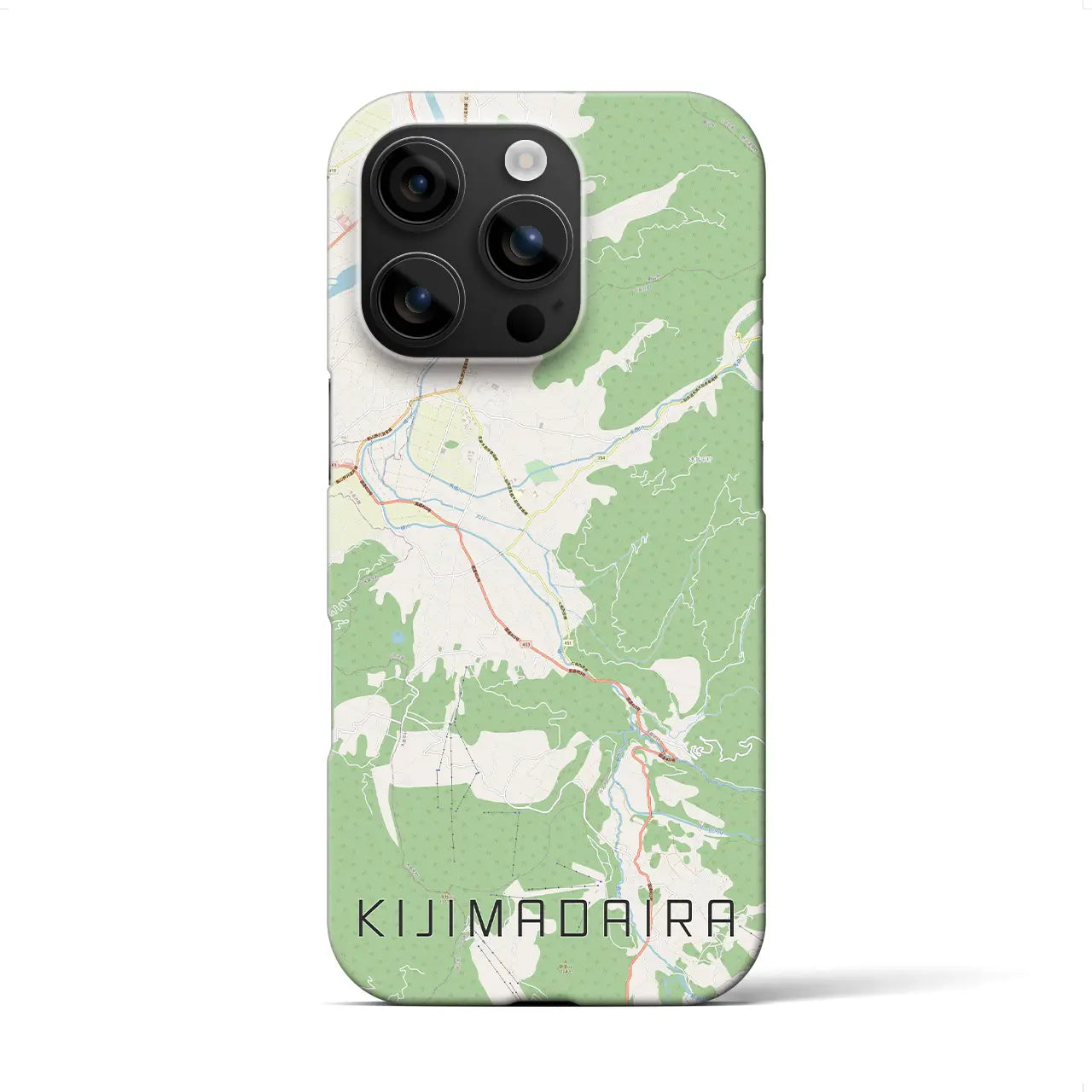 【木島平(長野県)】地図柄iPhoneケース(バックカバータイプ)