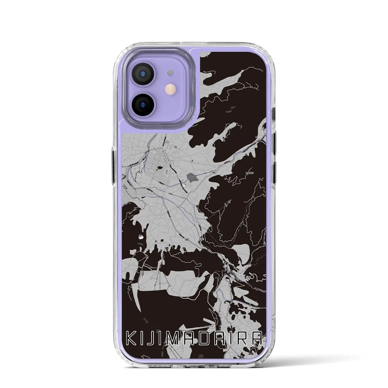 【木島平(長野県)】地図柄iPhoneケース(MagSafeタイプ)