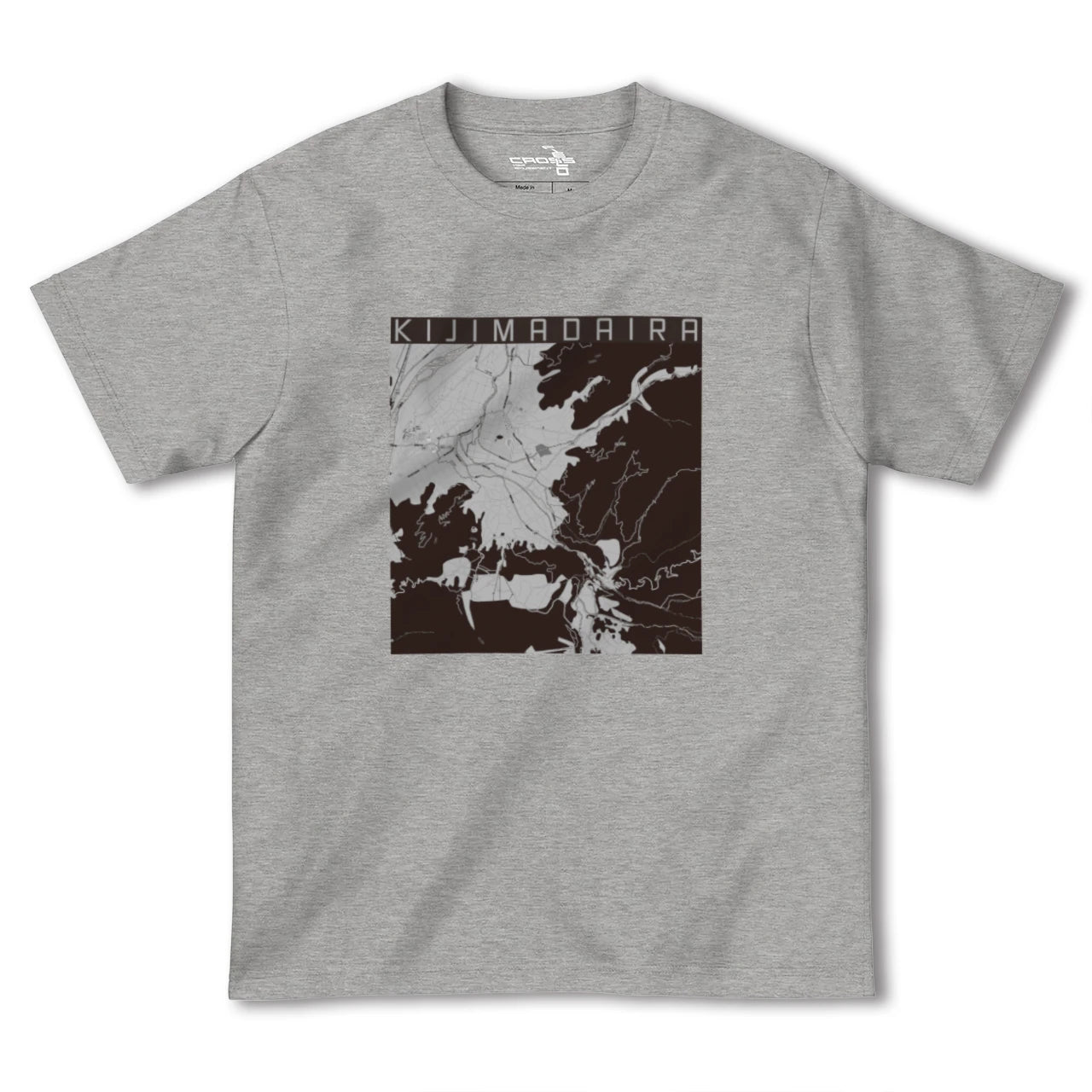 【木島平(長野県)】地図柄ヘビーウェイトTシャツ