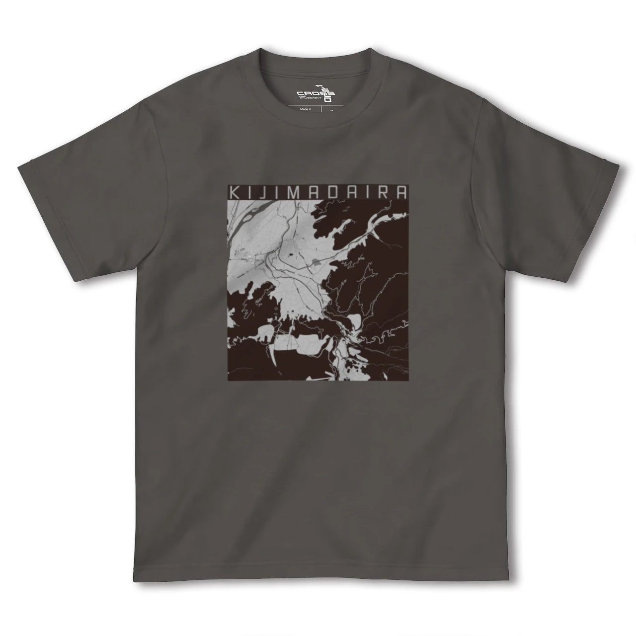 【木島平(長野県)】地図柄ヘビーウェイトTシャツ