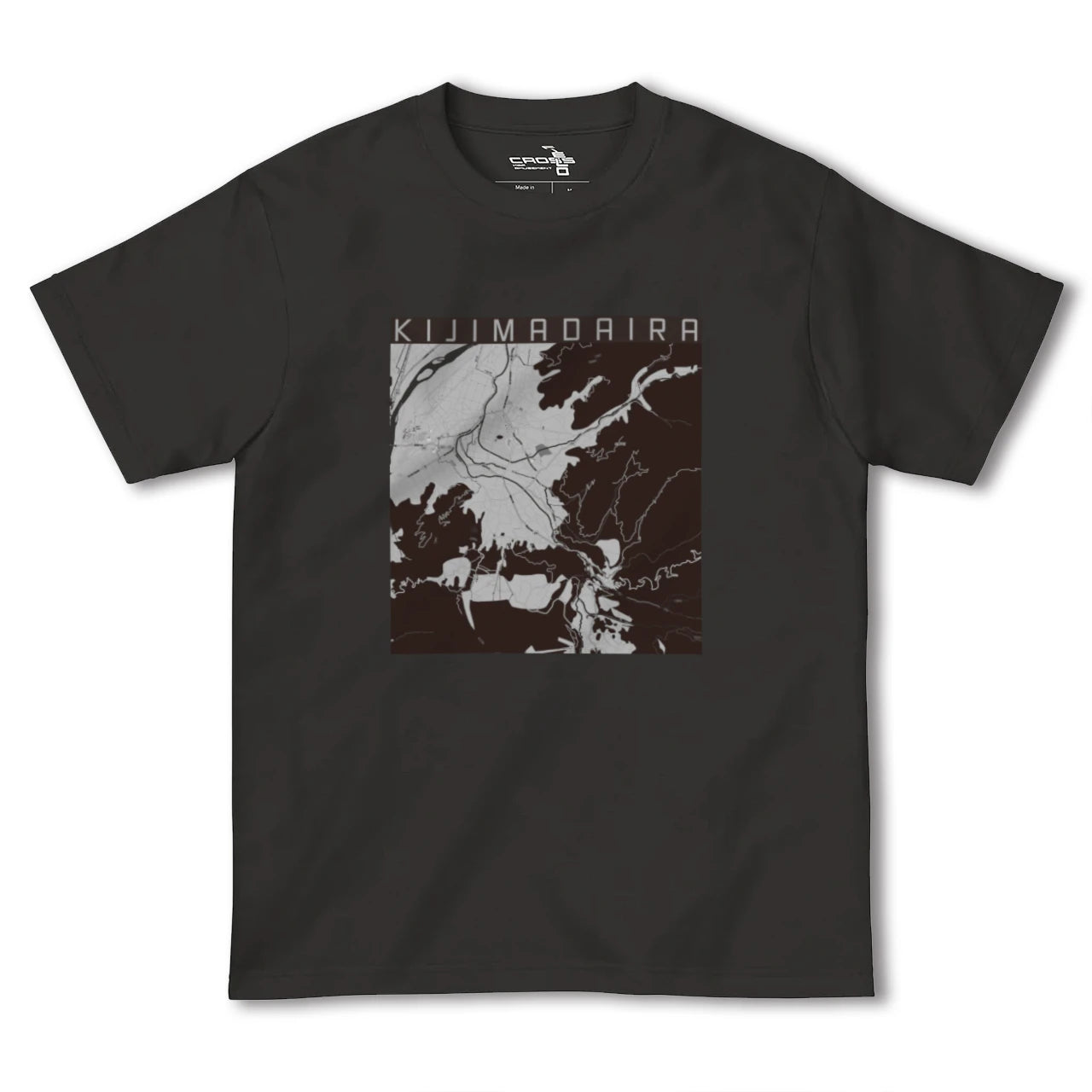 【木島平(長野県)】地図柄ヘビーウェイトTシャツ