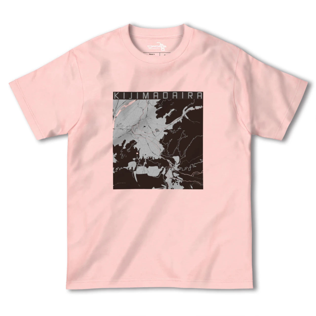 【木島平(長野県)】地図柄ヘビーウェイトTシャツ