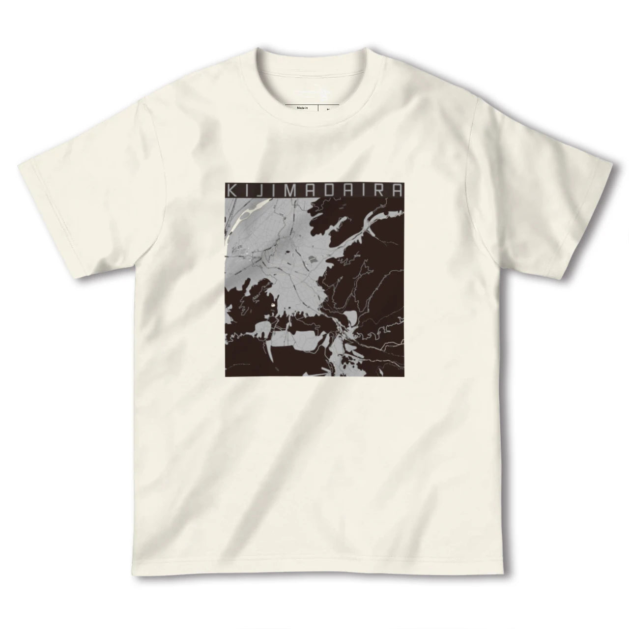 【木島平(長野県)】地図柄ヘビーウェイトTシャツ