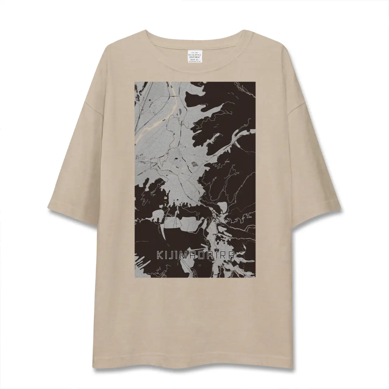 【木島平(長野県)】地図柄ビッグシルエットTシャツ