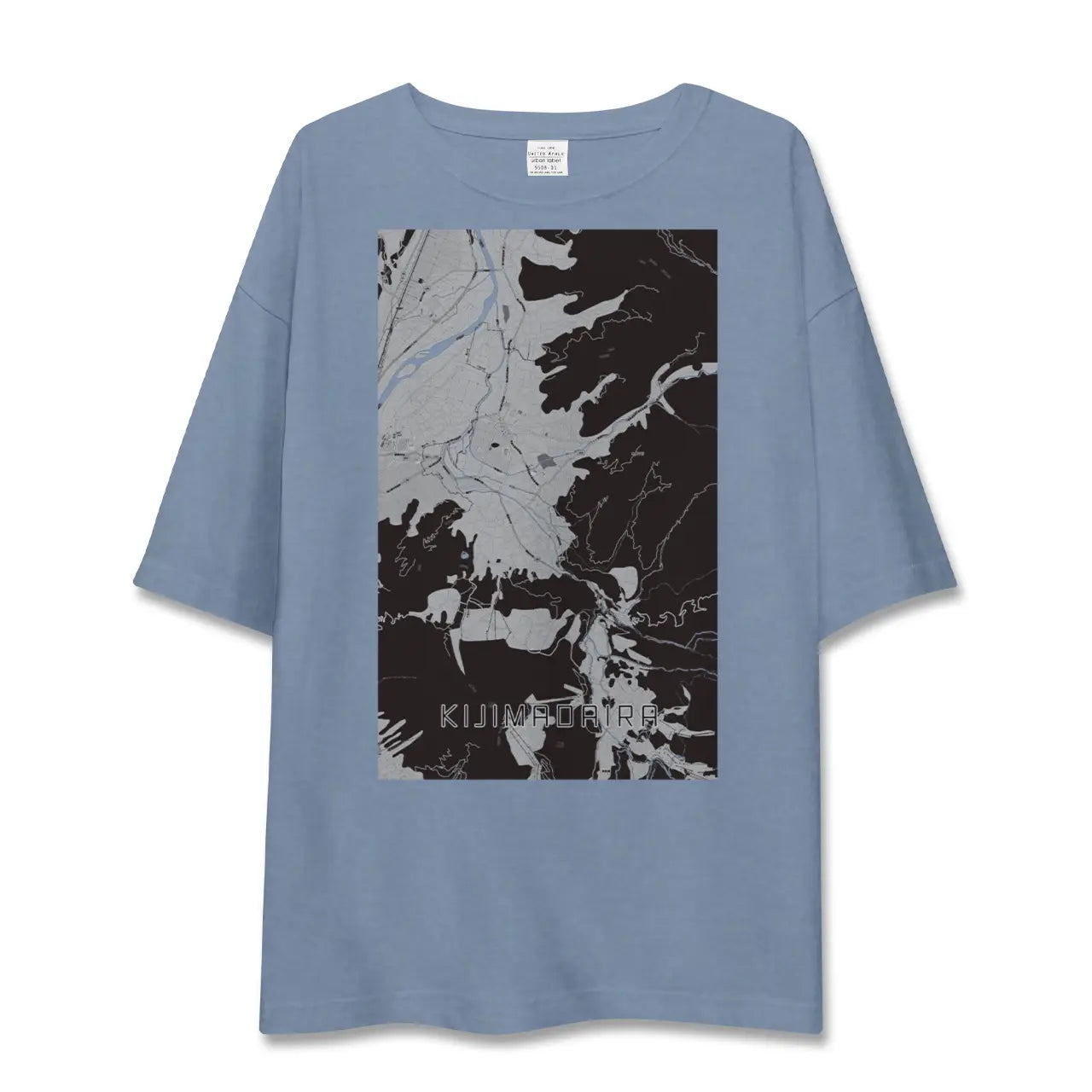 【木島平(長野県)】地図柄ビッグシルエットTシャツ