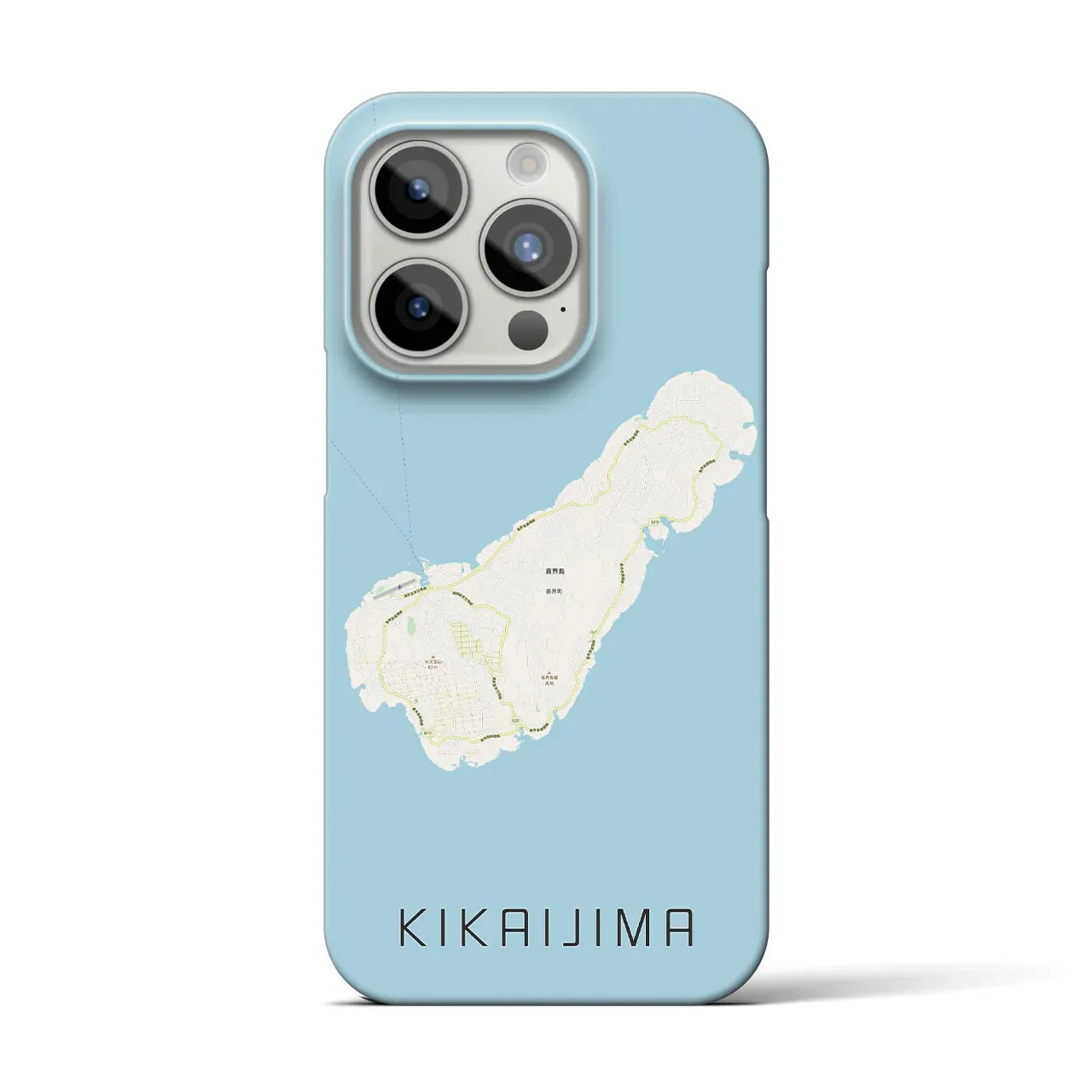 【喜界島(鹿児島県)】地図柄iPhoneケース(バックカバータイプ)