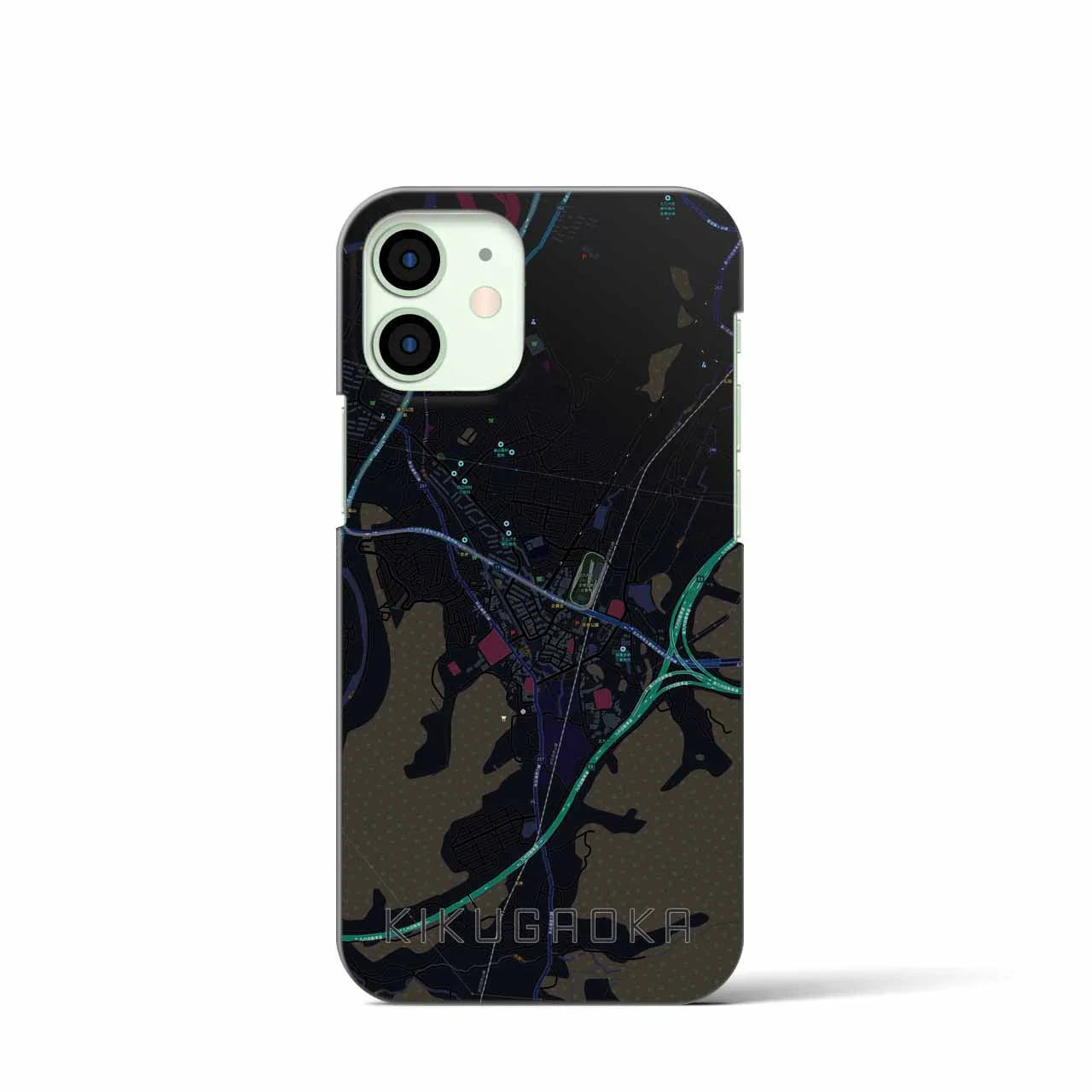【企救丘(福岡県)】地図柄iPhoneケース(バックカバータイプ)