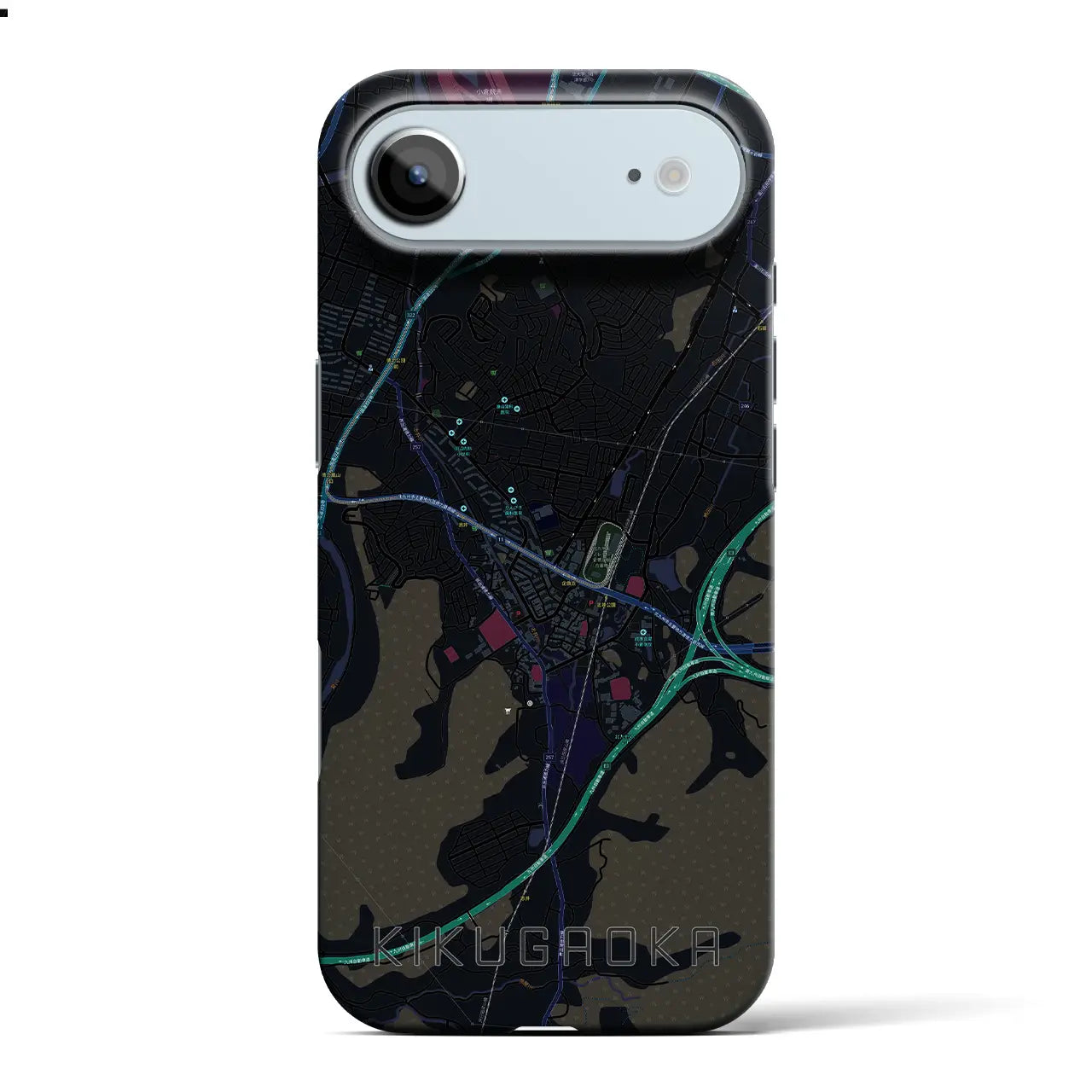 【企救丘(福岡県)】地図柄iPhoneケース(バックカバータイプ)