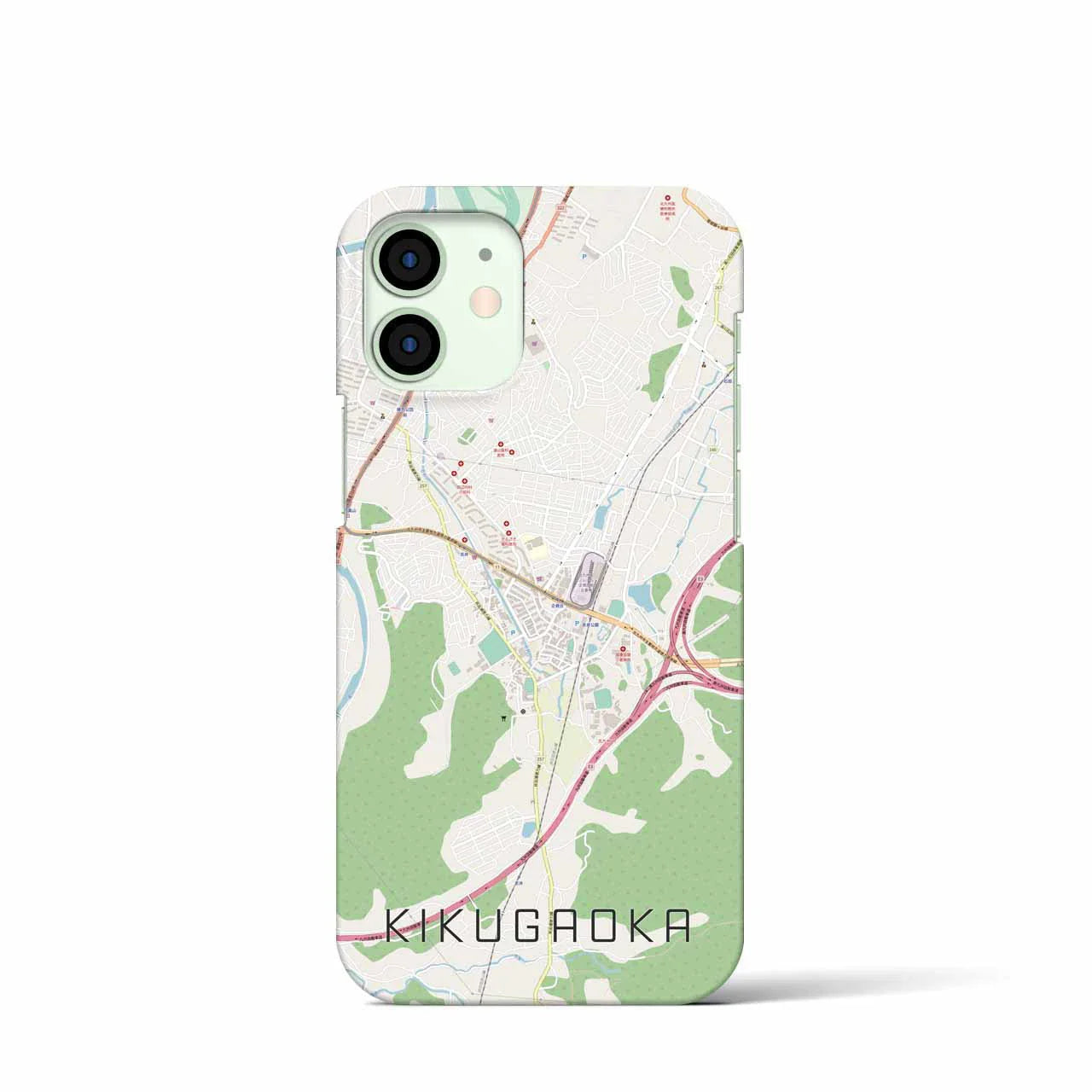 【企救丘(福岡県)】地図柄iPhoneケース(バックカバータイプ)