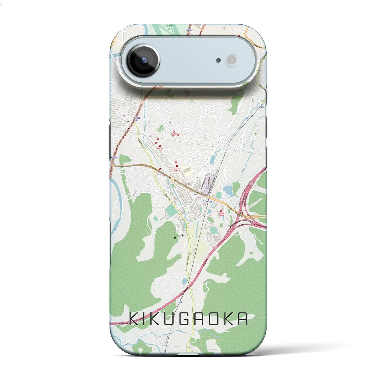 【企救丘(福岡県)】地図柄iPhoneケース(バックカバータイプ)