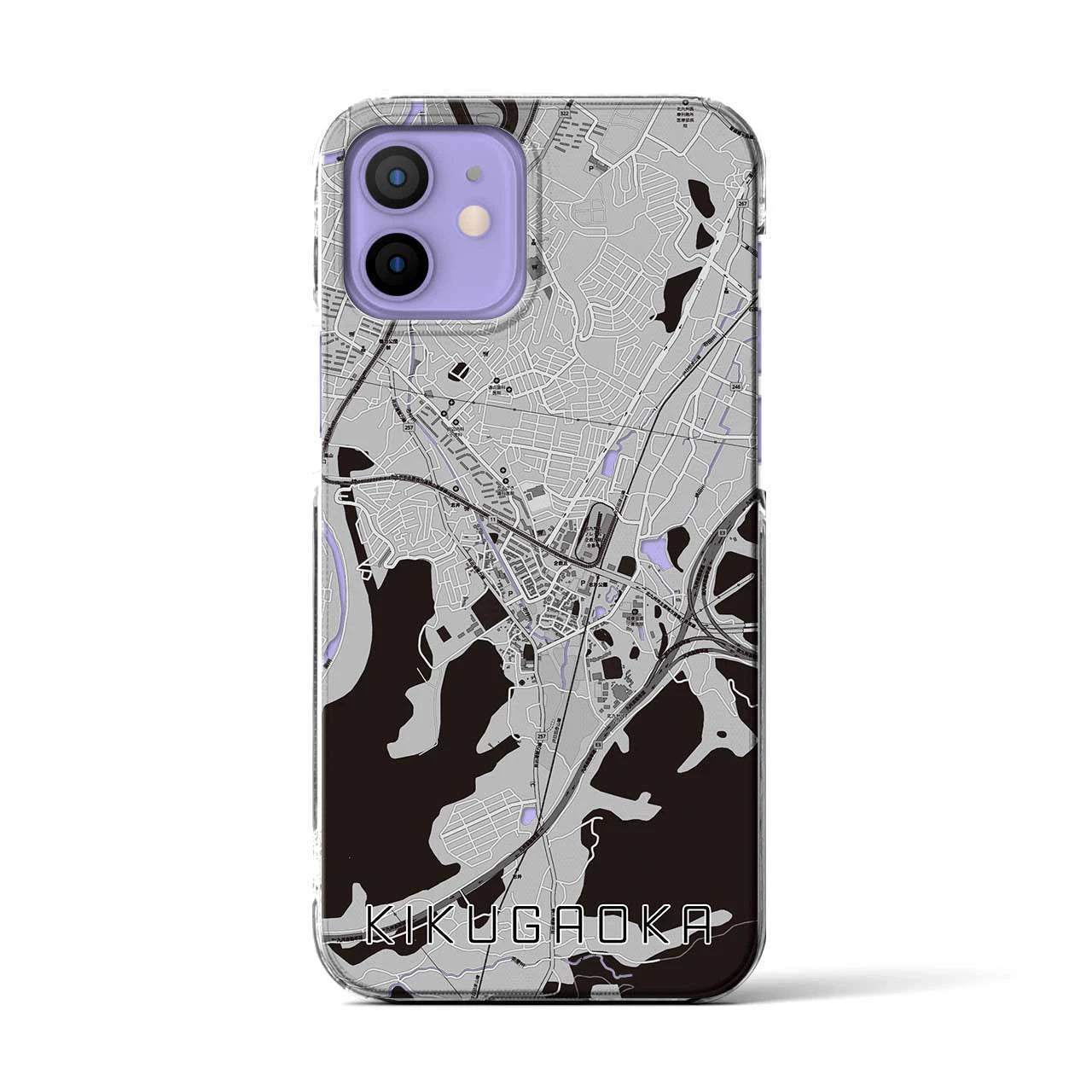 【企救丘(福岡県)】地図柄iPhoneケース(クリアタイプ)