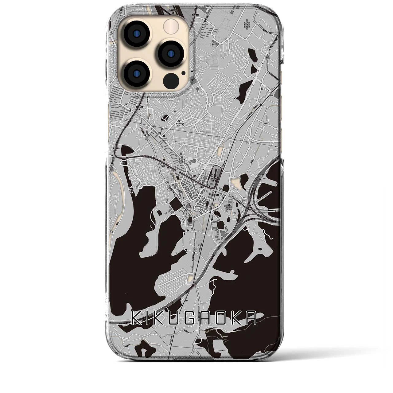 【企救丘(福岡県)】地図柄iPhoneケース(クリアタイプ)