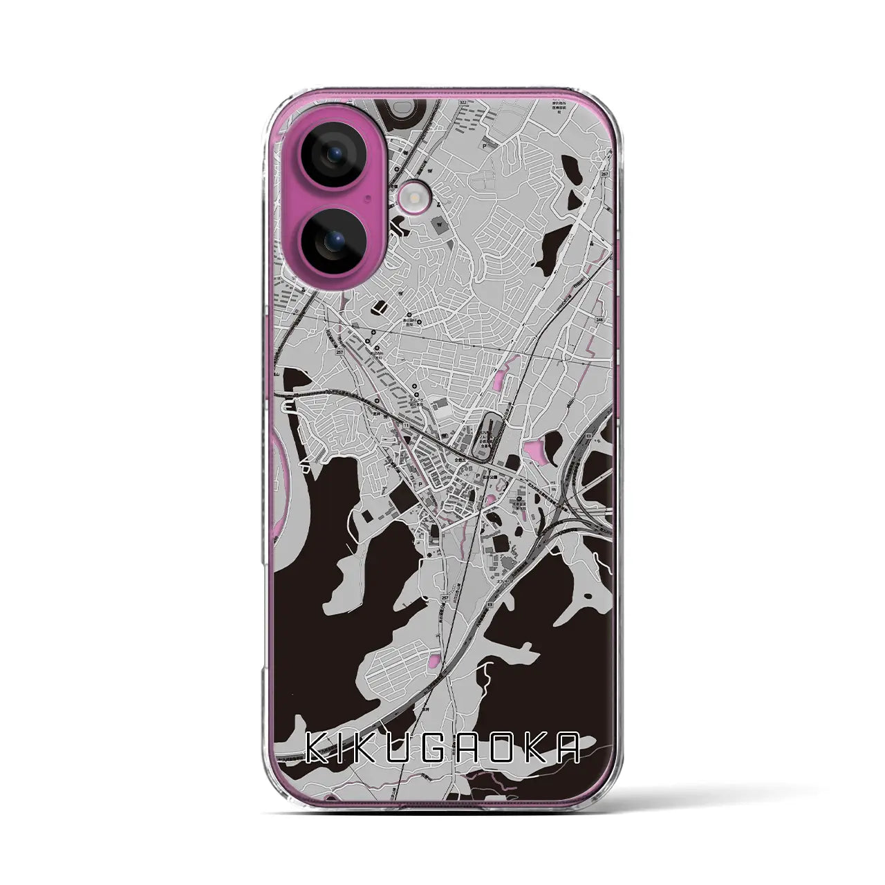 【企救丘(福岡県)】地図柄iPhoneケース(クリアタイプ)