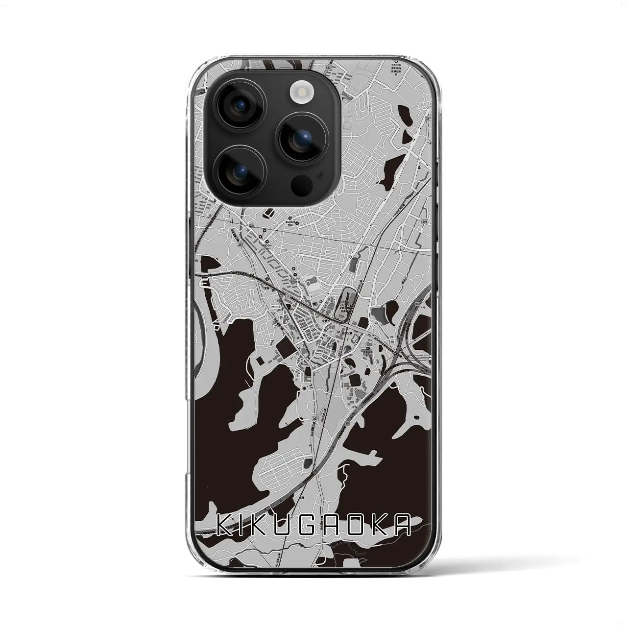 【企救丘(福岡県)】地図柄iPhoneケース(クリアタイプ)