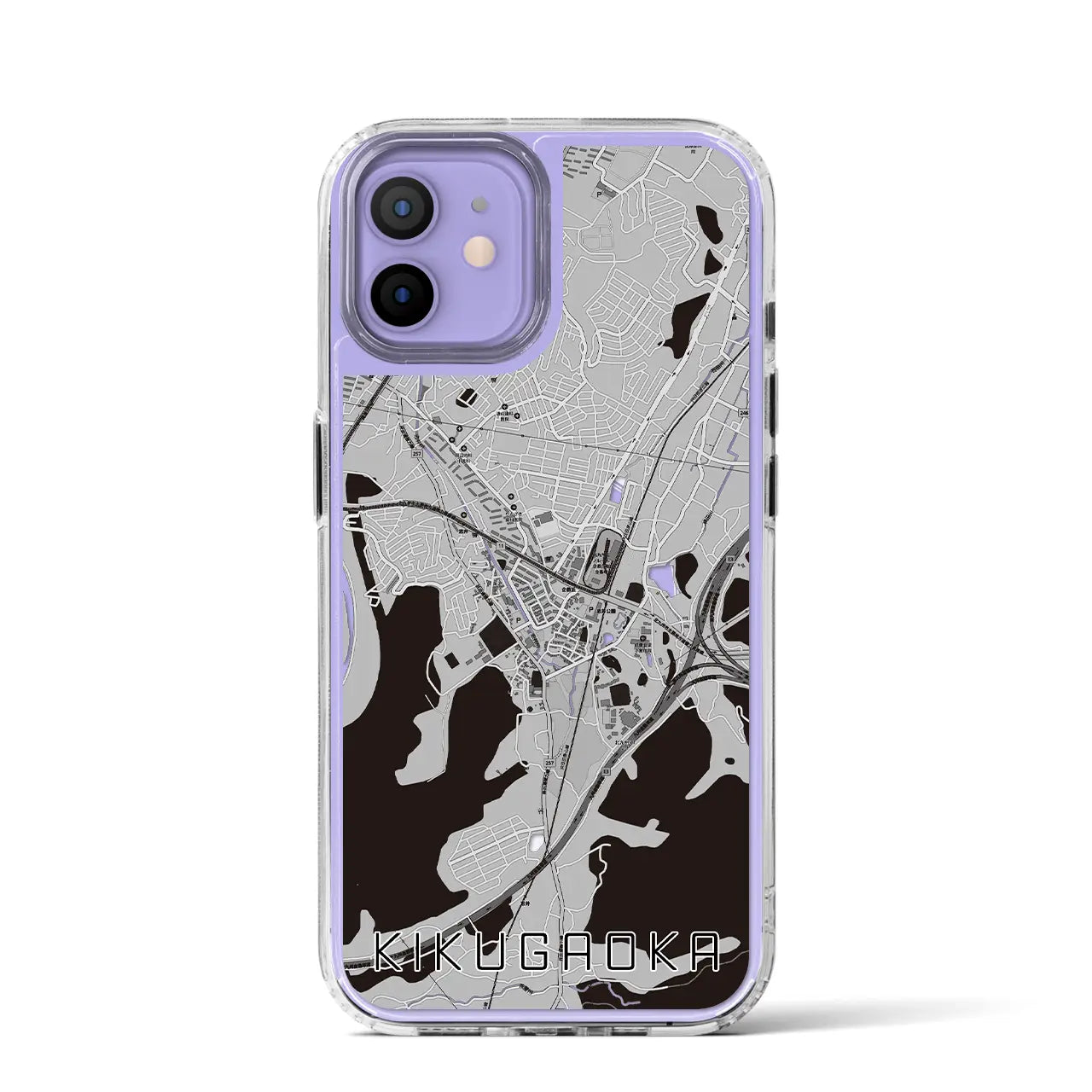 【企救丘(福岡県)】地図柄iPhoneケース(MagSafeタイプ)