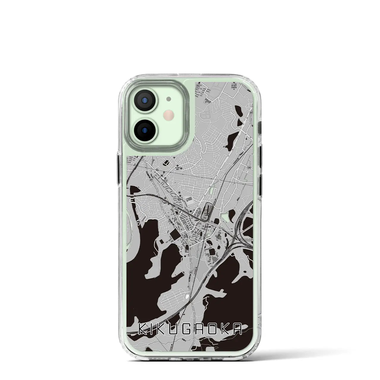 【企救丘(福岡県)】地図柄iPhoneケース(MagSafeタイプ)