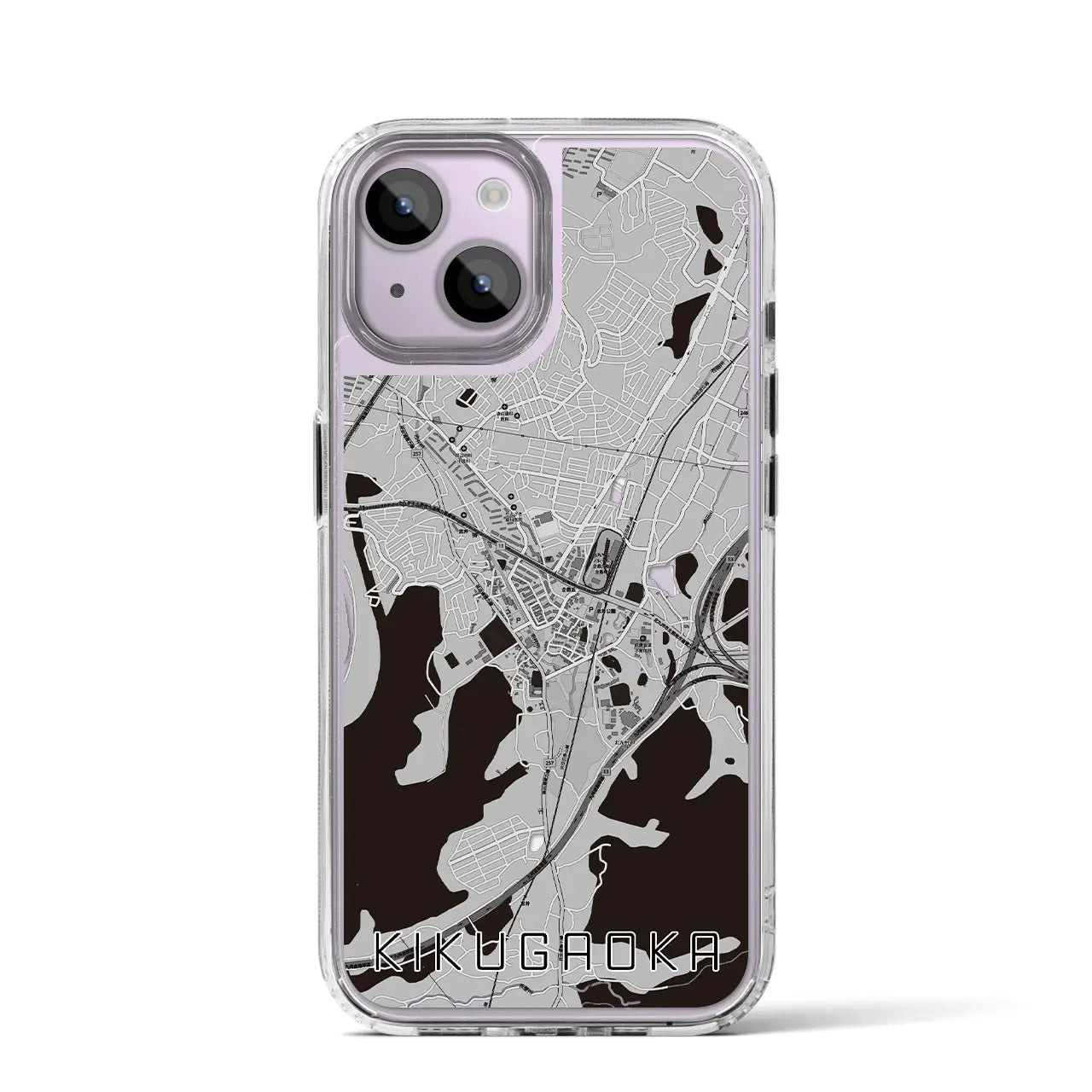 【企救丘(福岡県)】地図柄iPhoneケース(MagSafeタイプ)