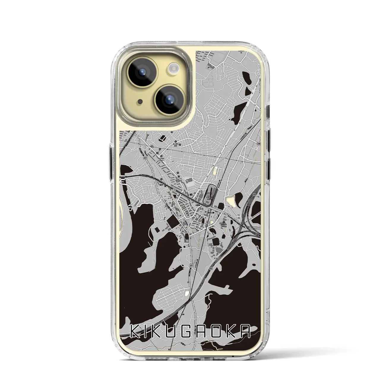 【企救丘(福岡県)】地図柄iPhoneケース(MagSafeタイプ)