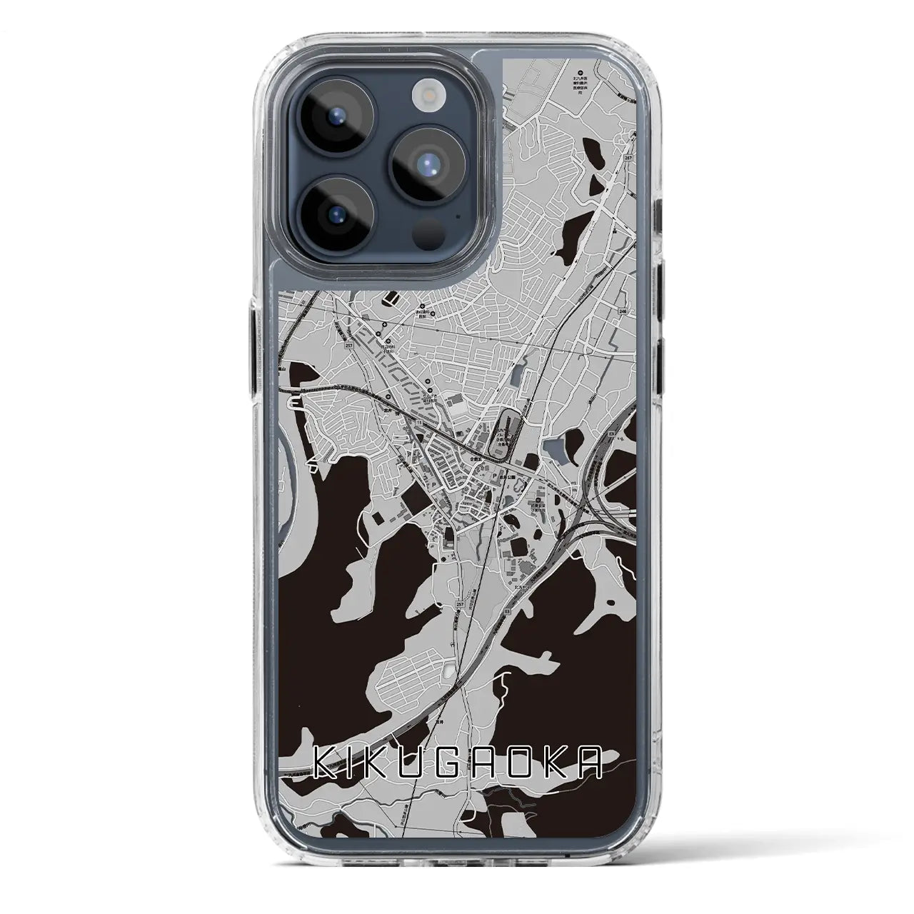 【企救丘(福岡県)】地図柄iPhoneケース(MagSafeタイプ)